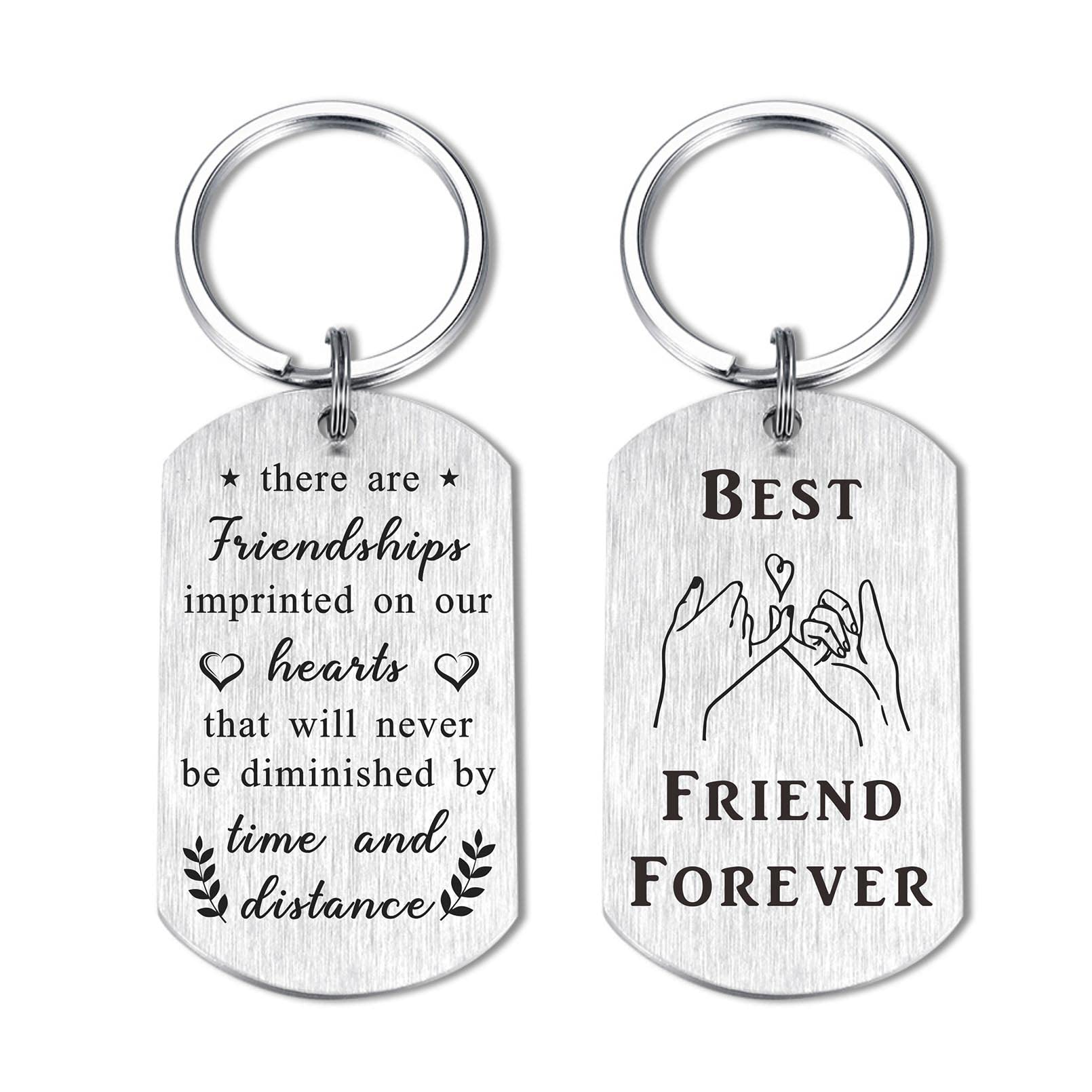 Yobent Best Friend Gifts for Women - Meaningful Birthday Keychain for Her | Thoughtful Female Friendship Gifts | Bestie Present for Sister, Daughter or Girlfriend | Perfect for Anniversaries, Graduation & Special Occasions