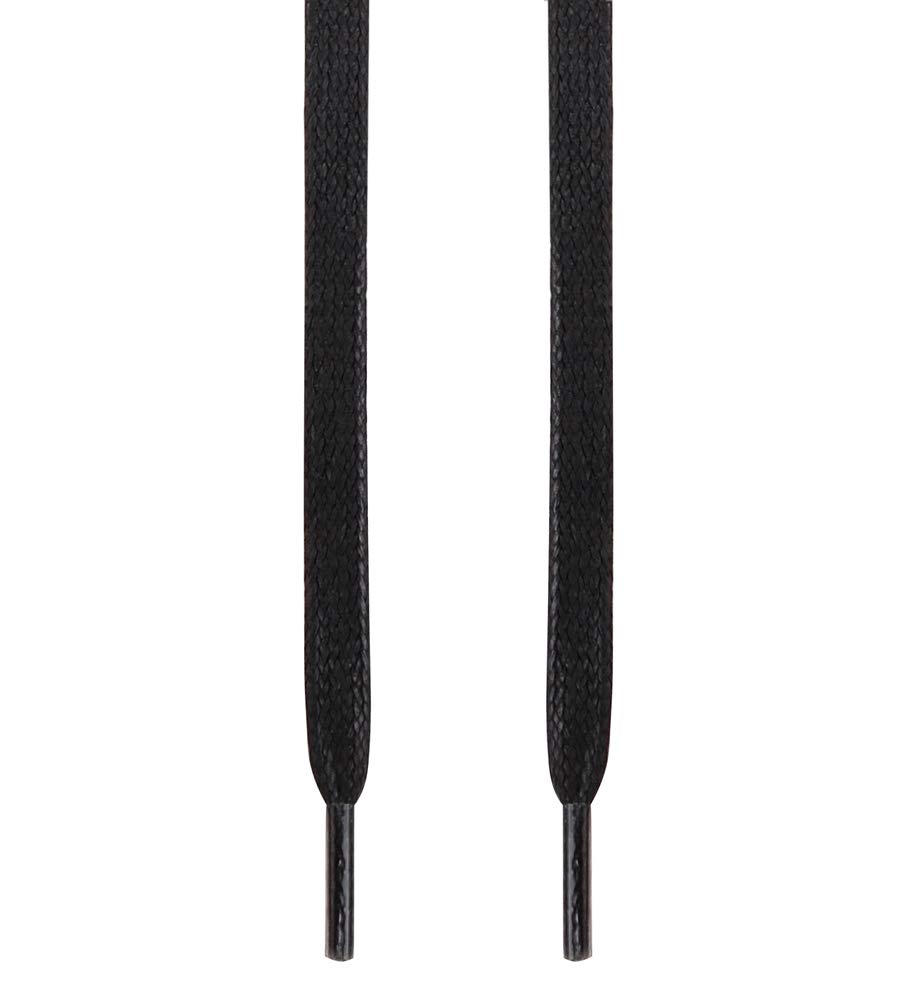 Premium Flat Waxed Cotton Shoelaces - Waterproof & Durable for Dress Shoes, Boots & Sneakers - Ideal for Work, Outdoor & Casual Wear