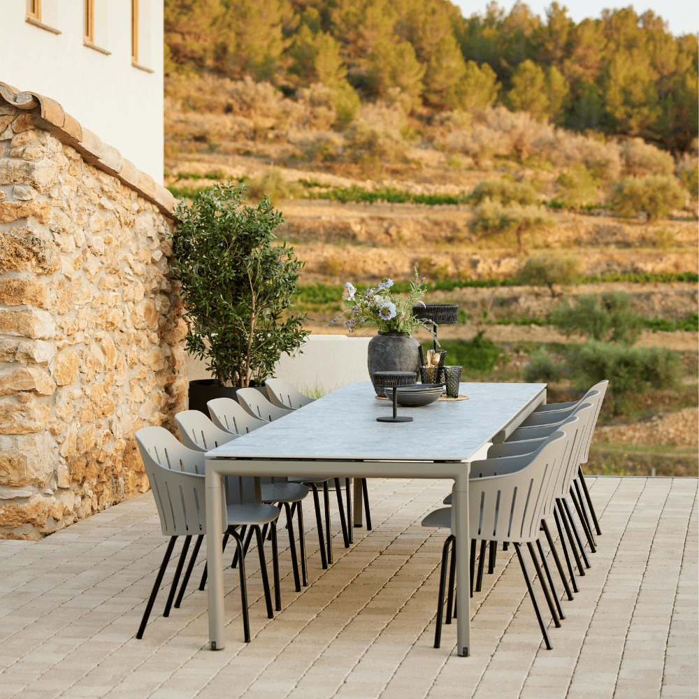 Premium Outdoor Dining Chair Set - Weather-Resistant Patio Chairs for Backyard, Garden & Poolside - Comfortable Stackable Outdoor Furniture for Entertaining (Set of 2)