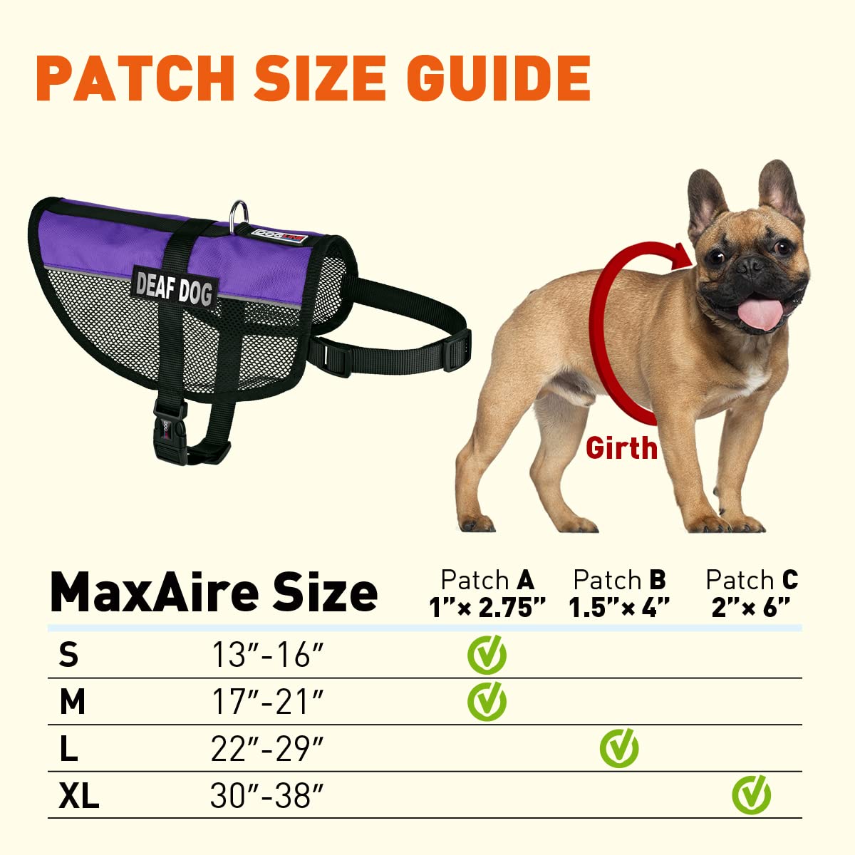 Dogline MaxAire Mesh Vest for Dogs - Breathable Cooling Dog Vest with 2 Removable Deaf Patches, Adjustable 17