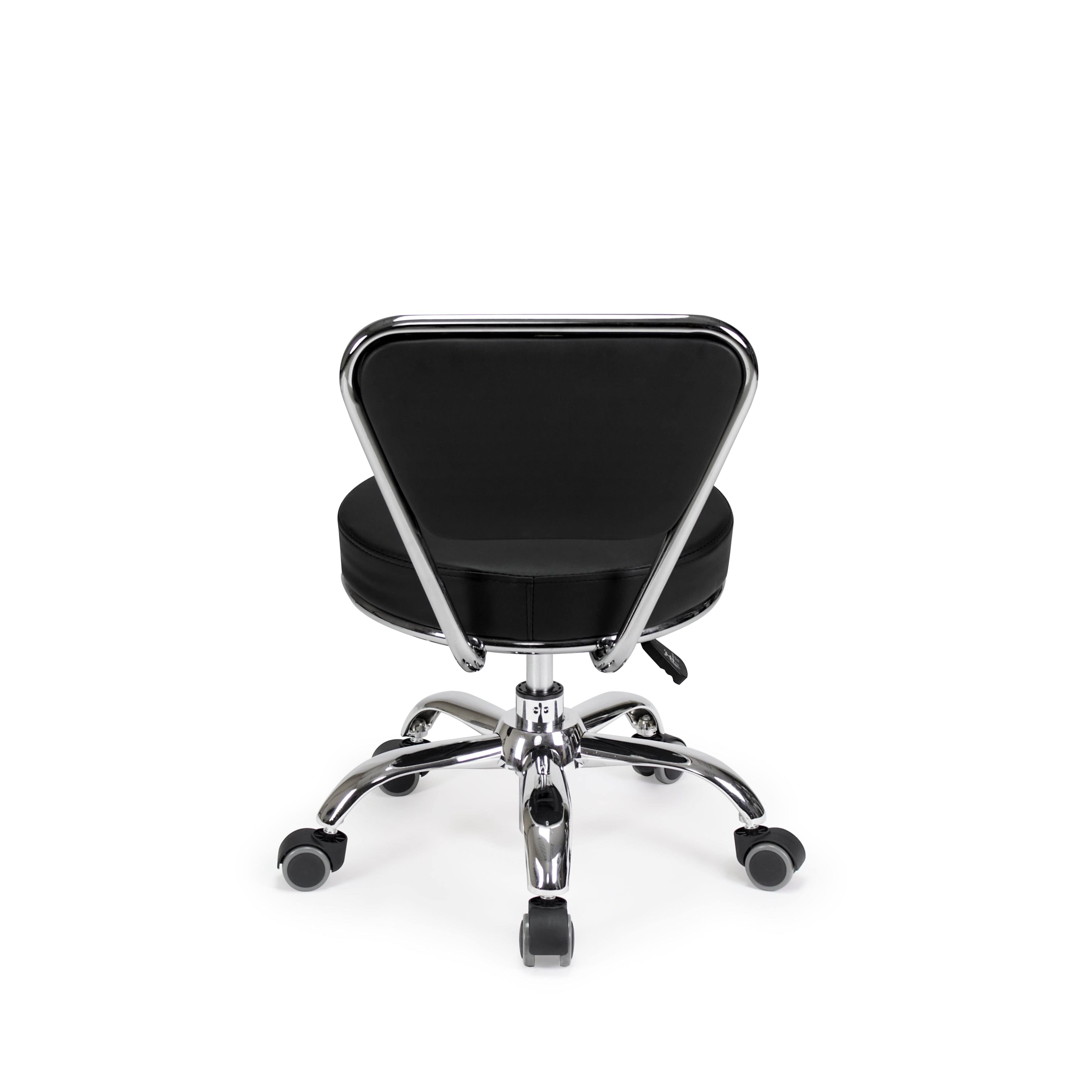 Premium Dayton Salon Pedicure Technician Stool - Adjustable Hydraulic Swivel Stool for Spa & Nail Technicians - Ergonomic Beauty Salon Chair for Manicures, Pedicures & Massage Therapy