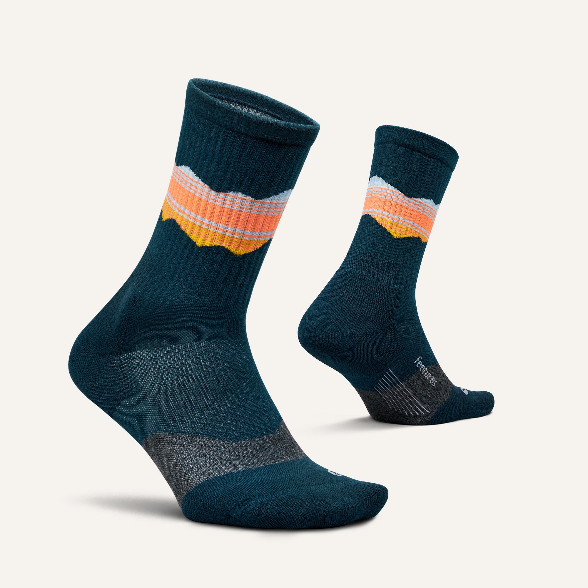 Trail Max Cushion Mini Crew Socks - Breathable Hiking & Running Socks for Men & Women - Perfect for Outdoor Adventures, Gym Workouts & Daily Comfort