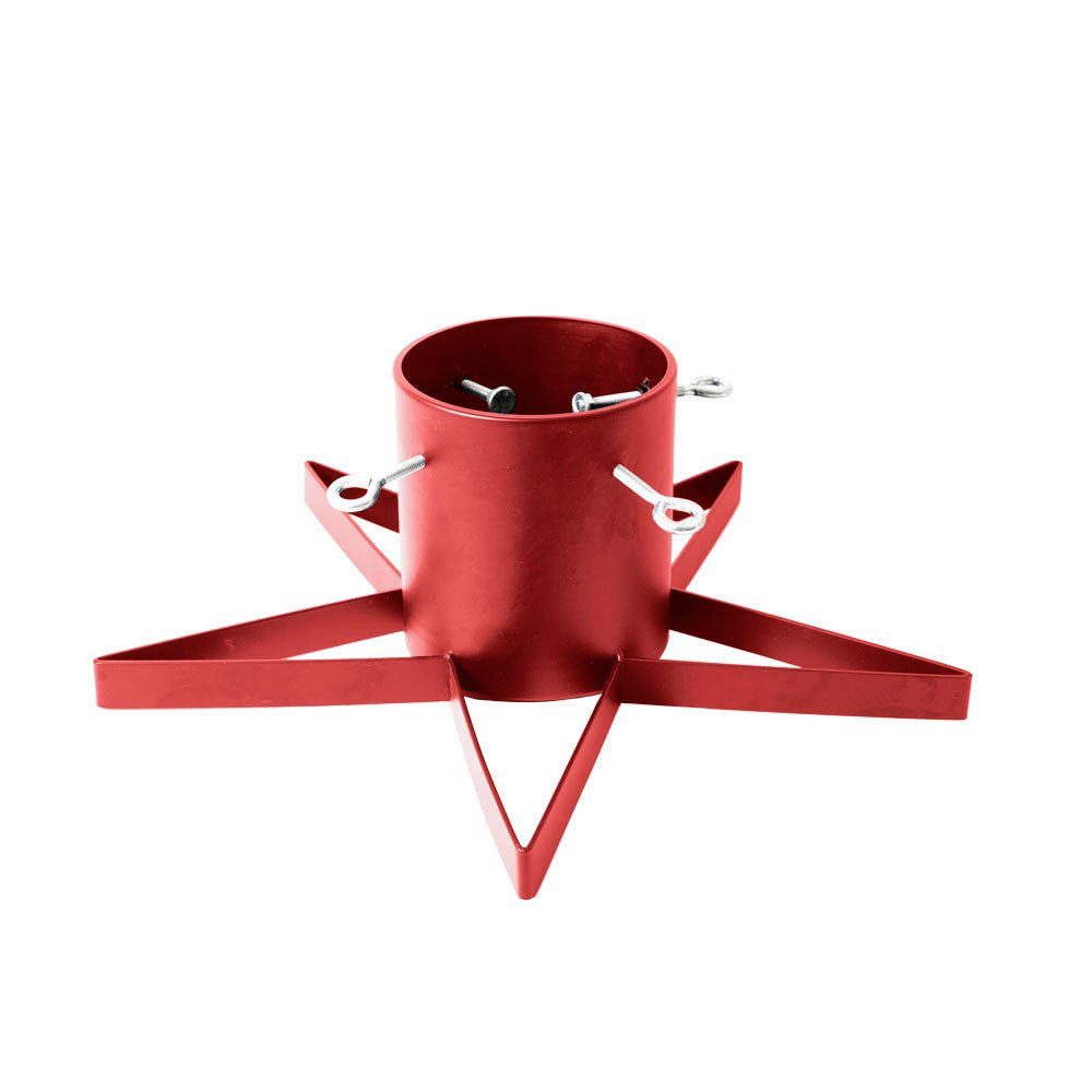 Sturdy Christmas Tree Stand with Star Base - Heavy Duty Metal Stand for Holiday Decorations - Perfect for Home, Office, and Party Decor