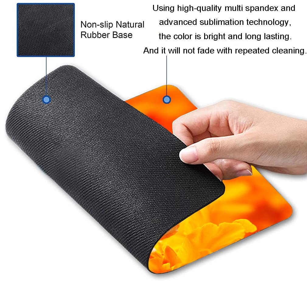 Custom Square Gaming Mouse Pad with Cute Unique Butterfly Design - Non-Slip Rubber Base for Women | Perfect for Office, Gaming & Home Workspace Decor