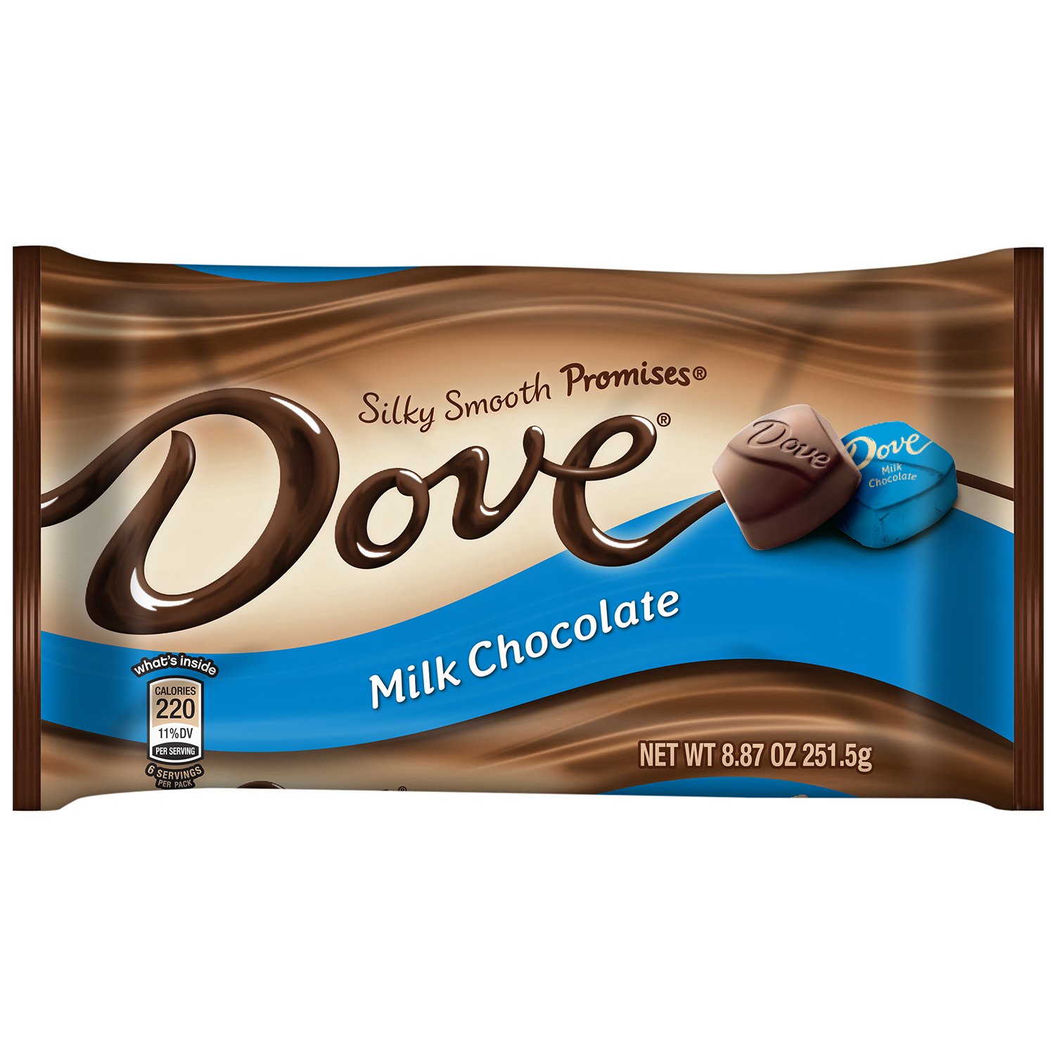 DOVE PROMISES Milk Chocolate Candy - 8.87 Oz Bag (Pack of 12) | Individually Wrapped Chocolate Candies for Gifts, Parties & Everyday Snacking | Rich & Creamy Chocolate Treats for Holidays, Birthdays & Office Desserts