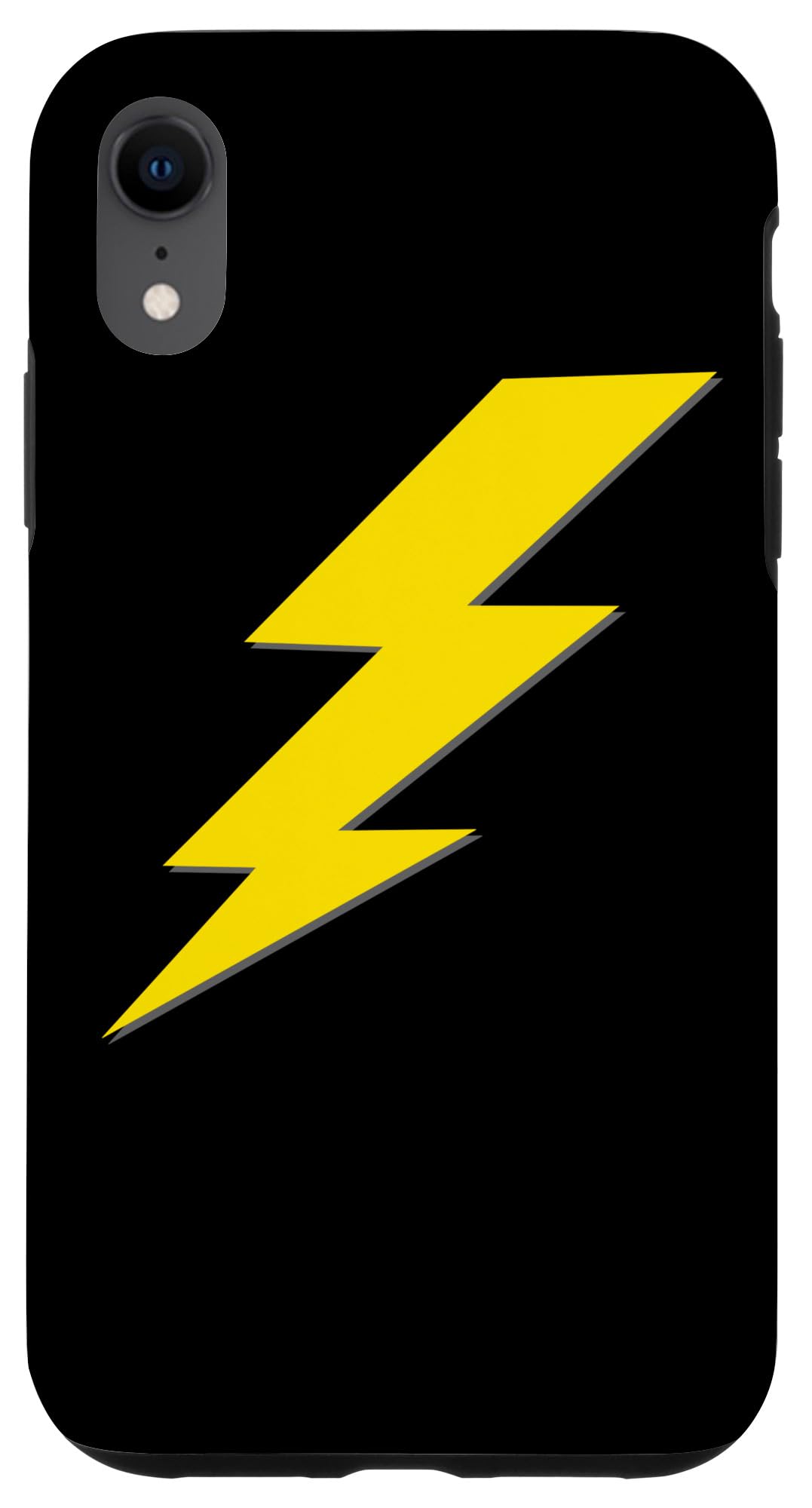 iPhone XR Yellow Lightning Bolt Case - Shockproof & Durable Phone Cover for iPhone XR - Perfect for Outdoor, Travel & Everyday Protection
