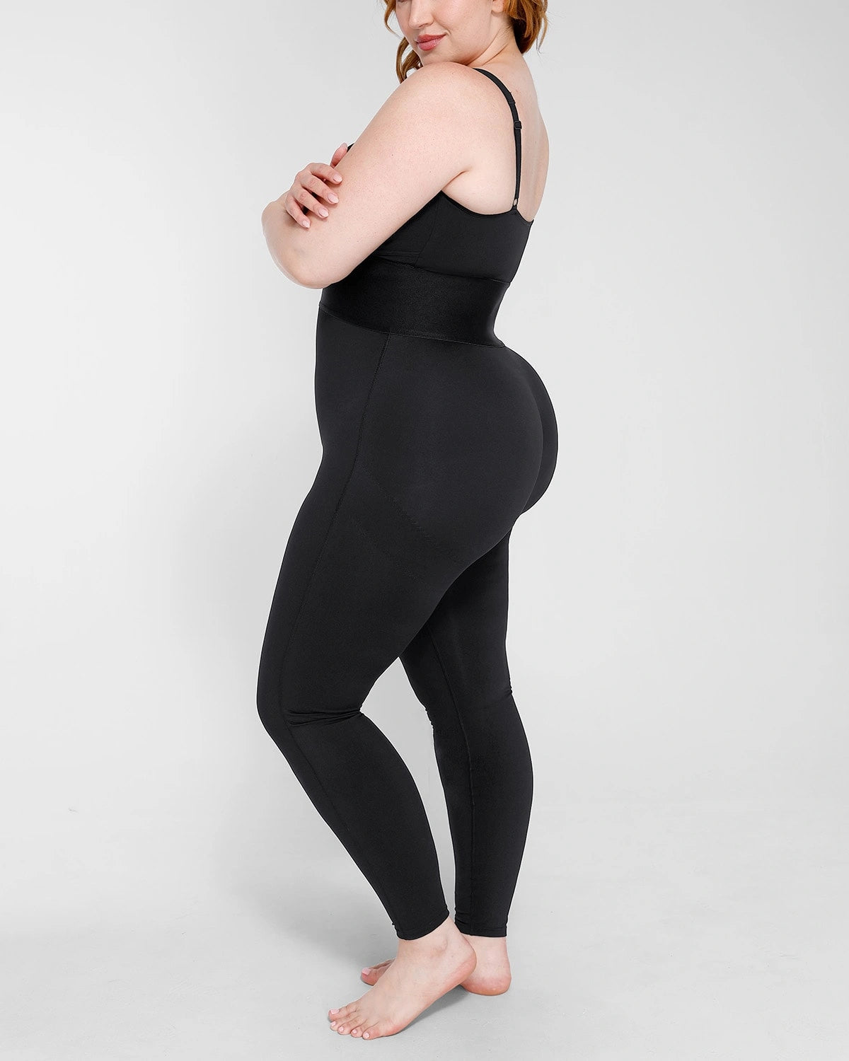 AirSlim® Elastic Waistband Shaping Jumpsuit for Women - Tummy Control Bodysuit with Comfortable Stretch Fabric - Perfect for Workout, Yoga & Everyday Wear