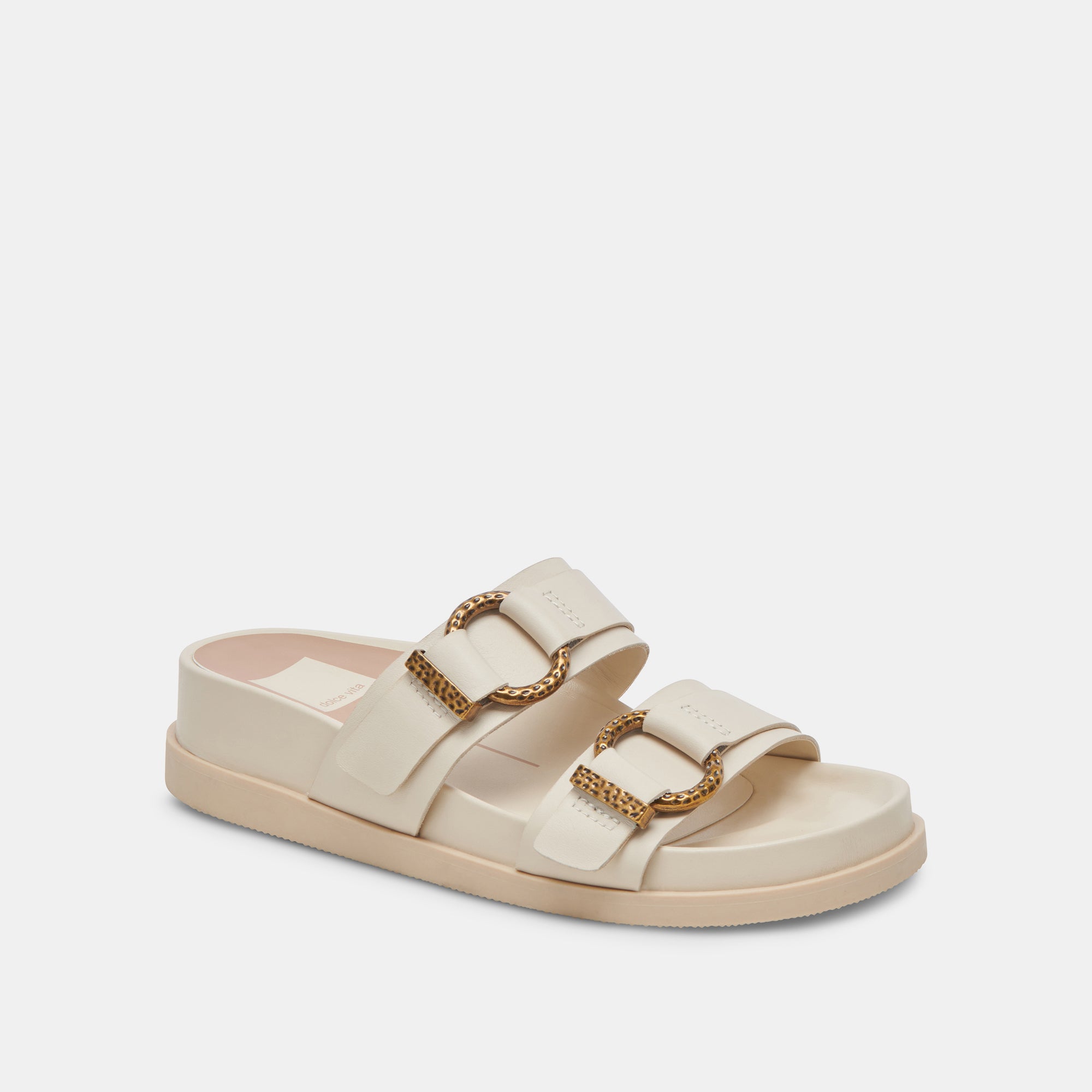 SOYA White Leather Sandals for Women - Comfortable & Stylish Summer Beach Walking Shoes - Perfect for Vacation, Travel, and Casual Outfits