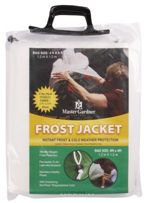4 x 4-Ft Plant Frost Protection Cover - Winter Plant Jacket for Outdoor Plants, Shrubs & Small Trees - Cold Weather Garden Protection - Perfect for Winterizing Plants in Pots, Gardens & Landscapes