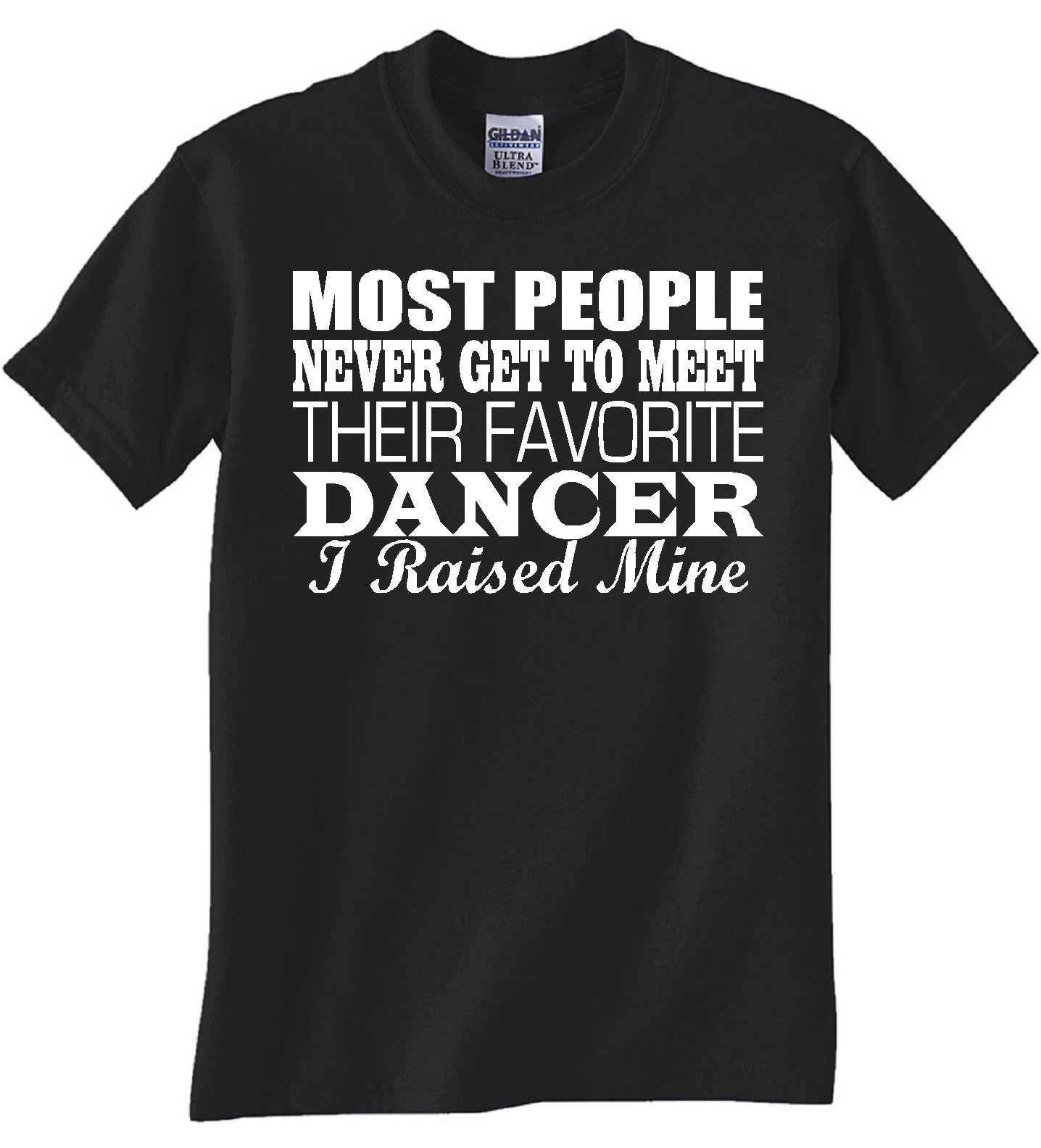 STUFF WITH ATTITUDE My Favorite Dancer Black T-Shirt - Cool Graphic Tee for Dance Lovers & Performers - Perfect for Dance Classes, Concerts & Casual Wear