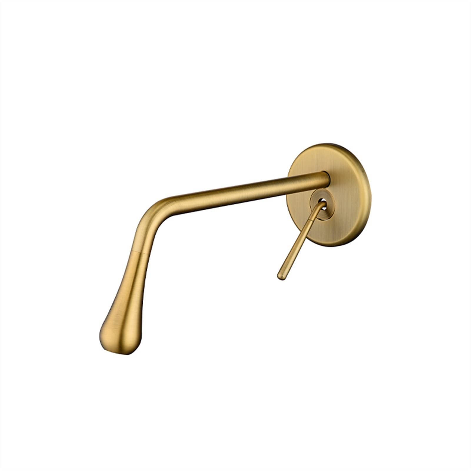 EGQLQ Wall Mounted Brass Bathtub Filler Faucet - Lever Handle Bathroom Sink Faucet for Bathtub, Basin & Lavatory (White/Gold) - Perfect for Modern Bathroom Renovation & Spa-Style Bathtub Installation