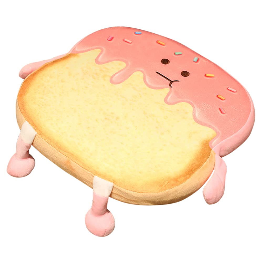 Memory Foam Seat Cushion with Removable Cover - Home & Office Comfort for Gaming Chairs, Sofas & Beds (Strawberry)