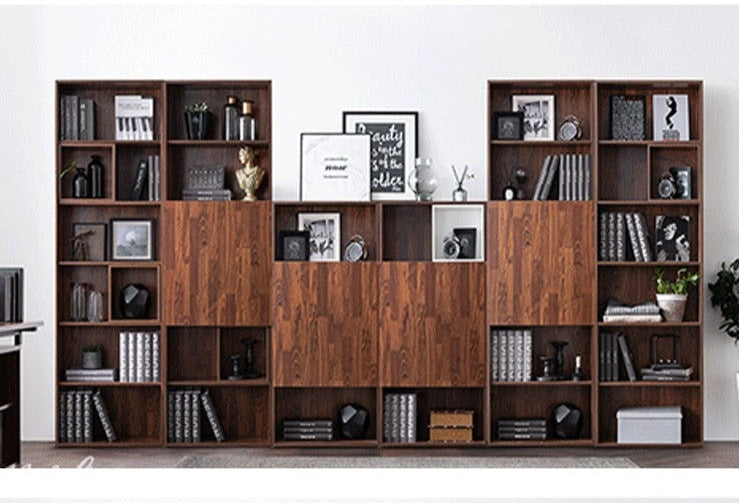 Christina NEW YORK HILTON Scandinavian Style Solid Hardwood Bookcase Display Shelf - Perfect for Living Room, Bedroom, Office & Library Storage