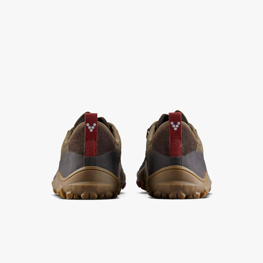 Vivobarefoot Men's Tracker Leather AT Low - Waterproof Barefoot Hiking Boots for Men | Lightweight & Durable Outdoor Adventure Shoes for Trail Running, Camping & Backpacking