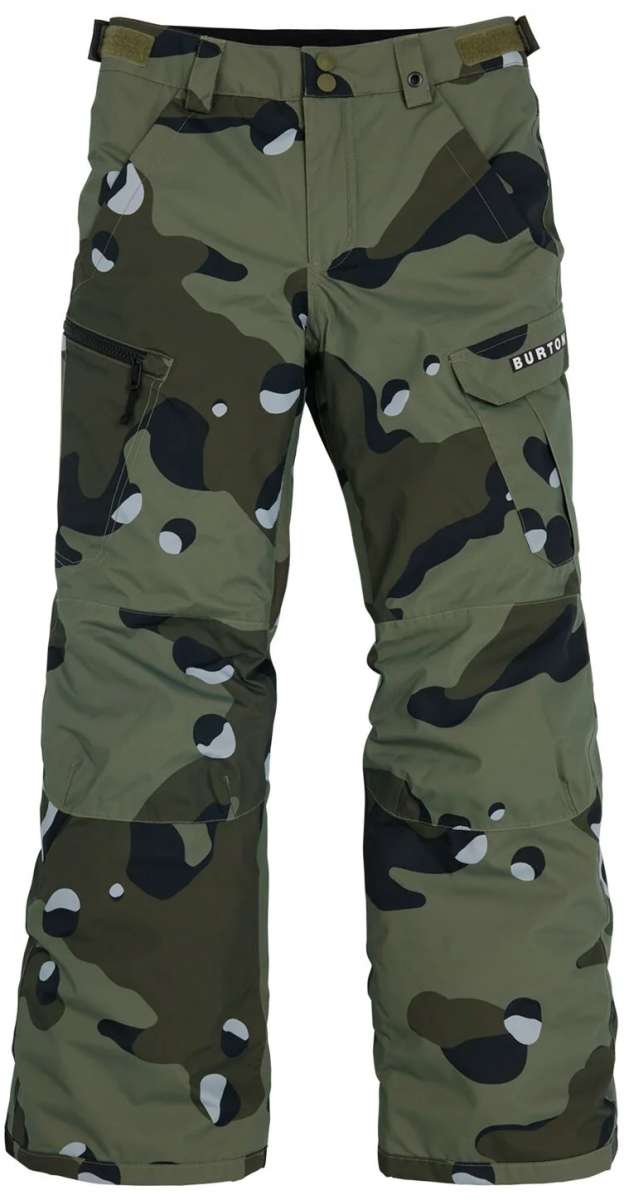 Burton Youth Exile 2L Insulated Cargo Pants for Boys 2024 - Waterproof Snow Pants for Skiing, Snowboarding & Winter Outdoor Activities