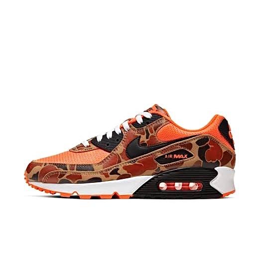 Nike Air Max 90 Sneakers - Duck Camo Orange Colorway - Men's/Women's Running Shoes for Jogging, Gym & Streetwear Fashion