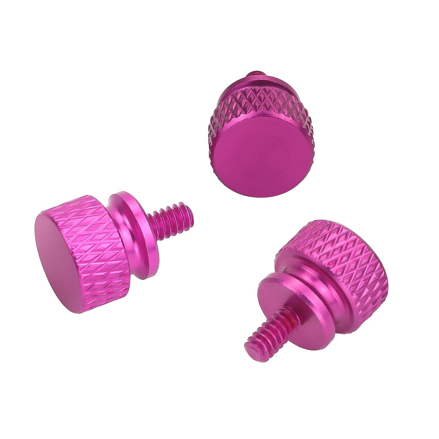10Pcs Purple 6-32 Fully Threaded Knurled Thumb Screws for PC Computer Case - Perfect for DIY PC Builds & Hardware Upgrades