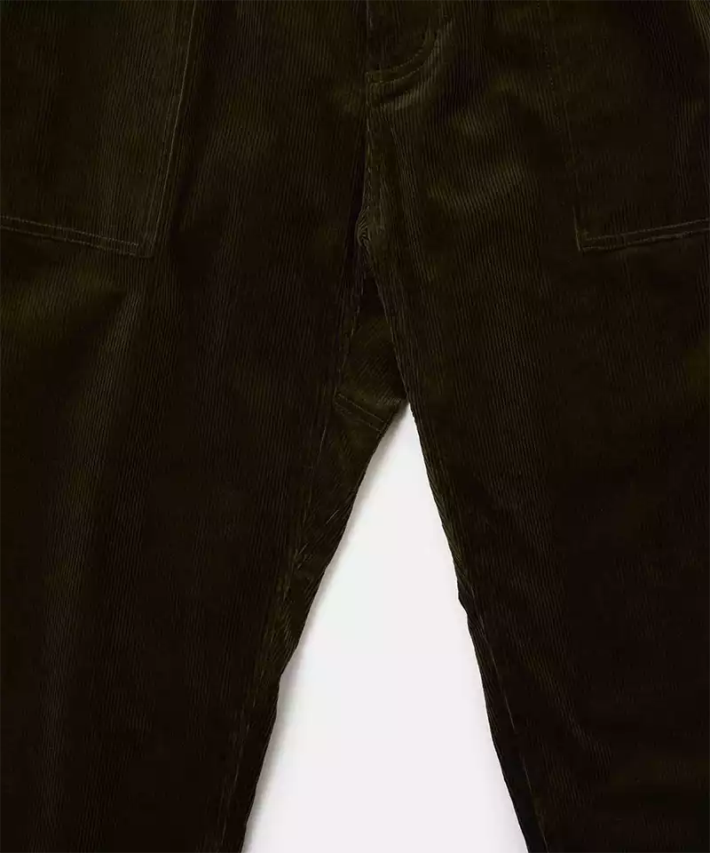 Corduroy Loose Tapered Ridge Pants for Women - Comfortable High Waisted Casual Trousers - Perfect for Fall Winter Outfits, Office Wear & Weekend Street Style