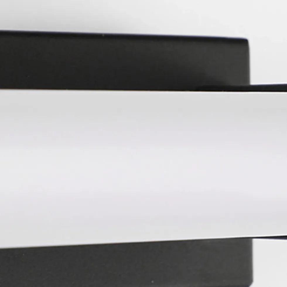 Black LED Tube Wall Lights for Bathroom - Modern Waterproof Vanity Lighting for Mirror, Shower, and Makeup Area