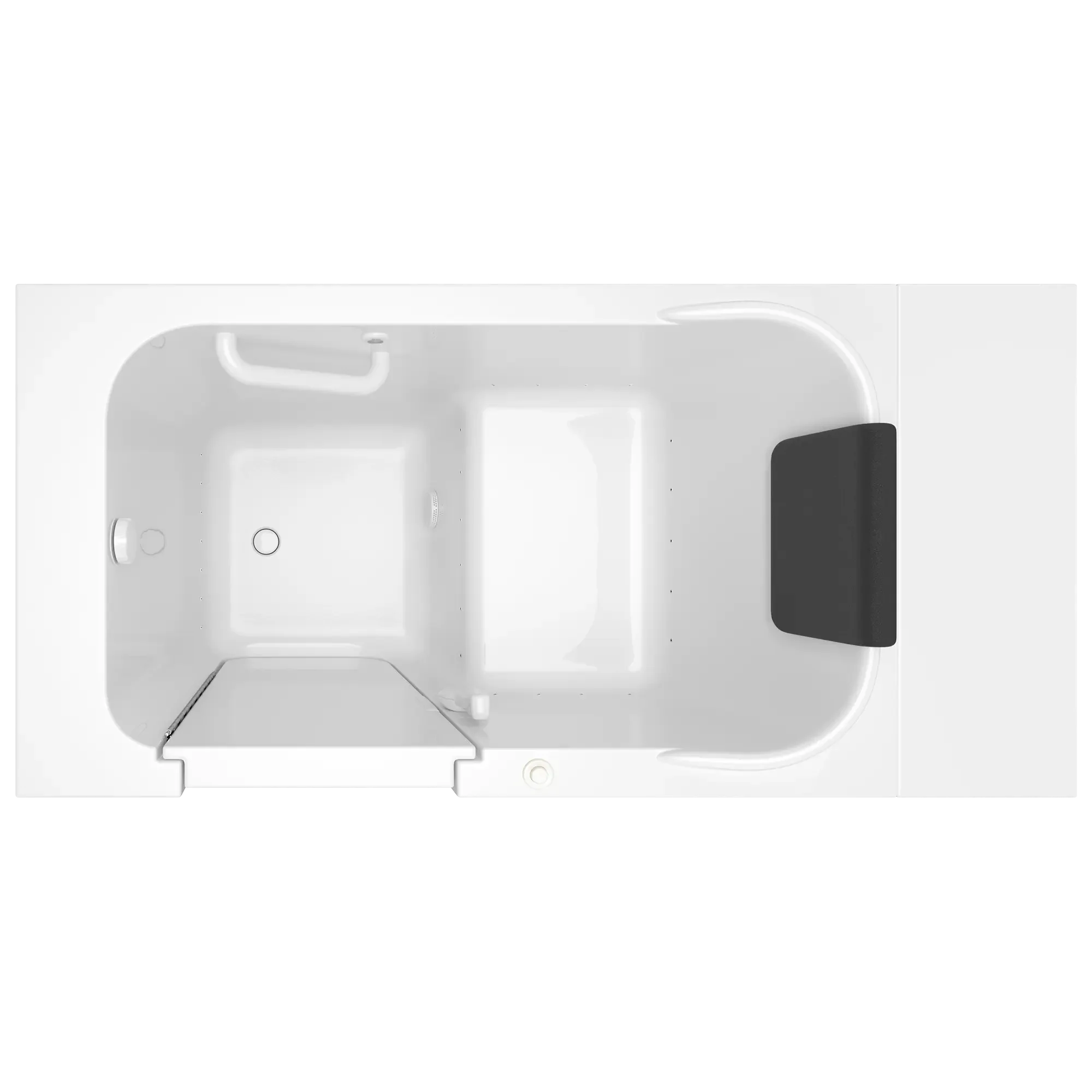 Premium 28 x 48 Inch Gelcoat Walk-in Bathtub with Air Spa System - Left Hand Drain for Elderly & Mobility Accessible Bathing
