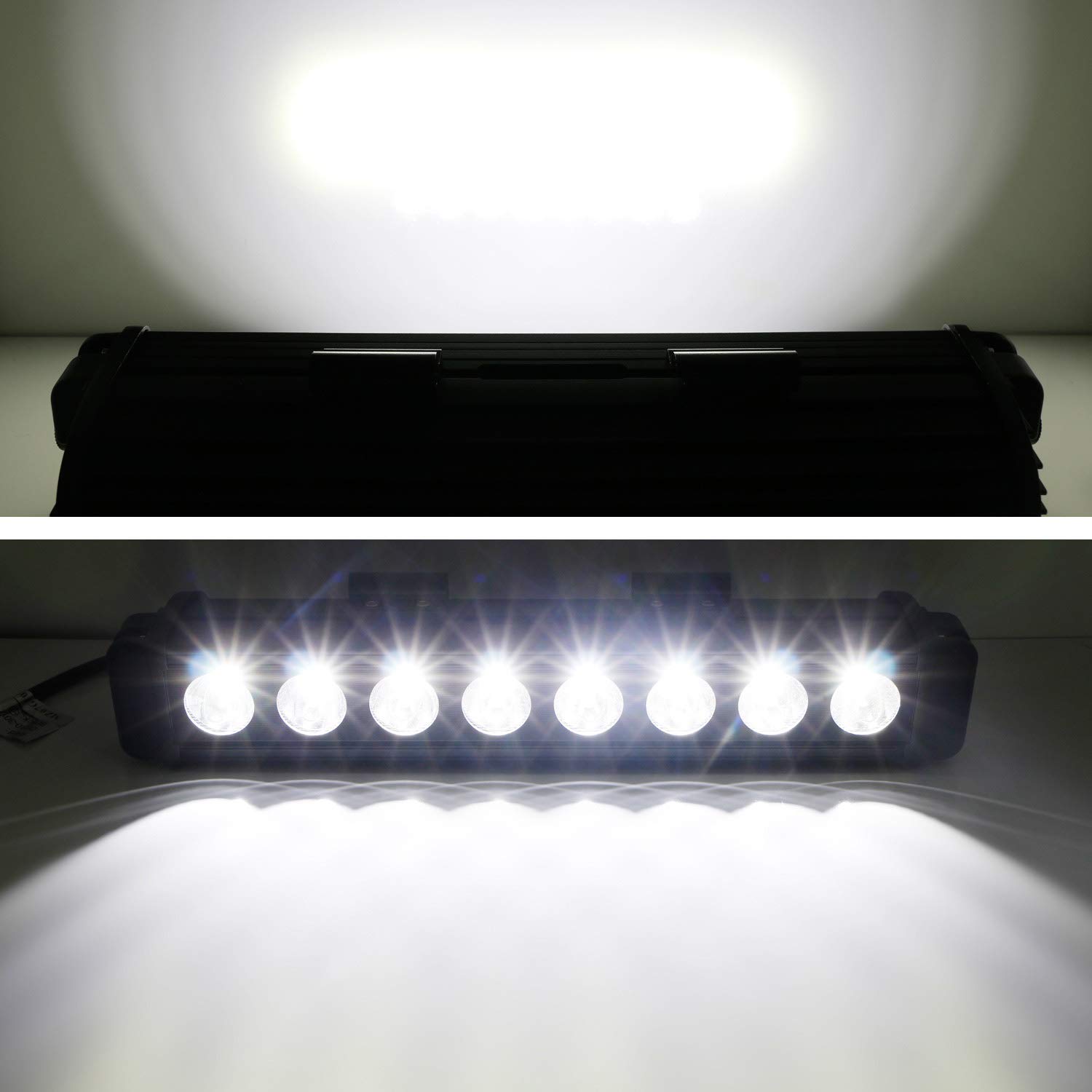 iJDMTOY 80W LED Light Bar Kit for 2016-2023 Toyota Tacoma - High Power Off-Road Lighting with TRD Grill Mount Brackets & Wiring Harness - Perfect for Night Driving, Camping, and Off-Road Adventures