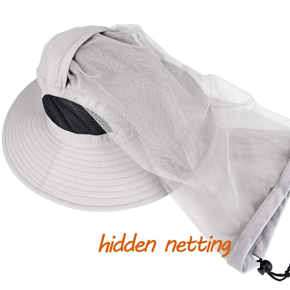 2 Pack UV Protection Hats for Men & Women - Wide Brim Sun Hat for Gardening, Hiking, Fishing - Lightweight & Breathable Outdoor Summer Hat