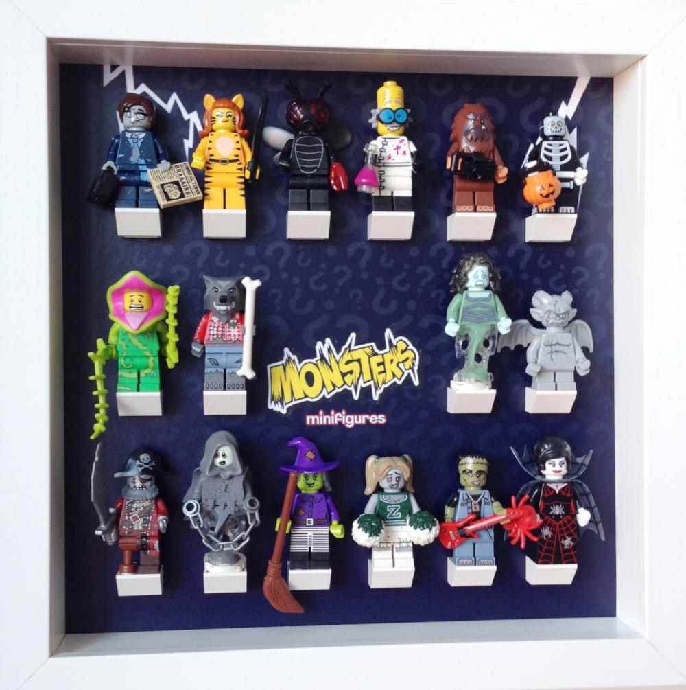 Lego® Monsters Series 14 Minifigures Display Frame - Perfect for Collectors & Home Decor | Showcase Your Mini Figures Collection