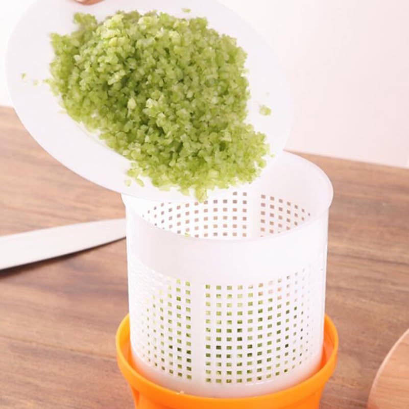 Portable Food Dehydrator for Fruits & Vegetables - Manual Potato Press, Lemon Squeezer & Salad Dryer - Perfect for Camping, Hiking & Healthy Snacks