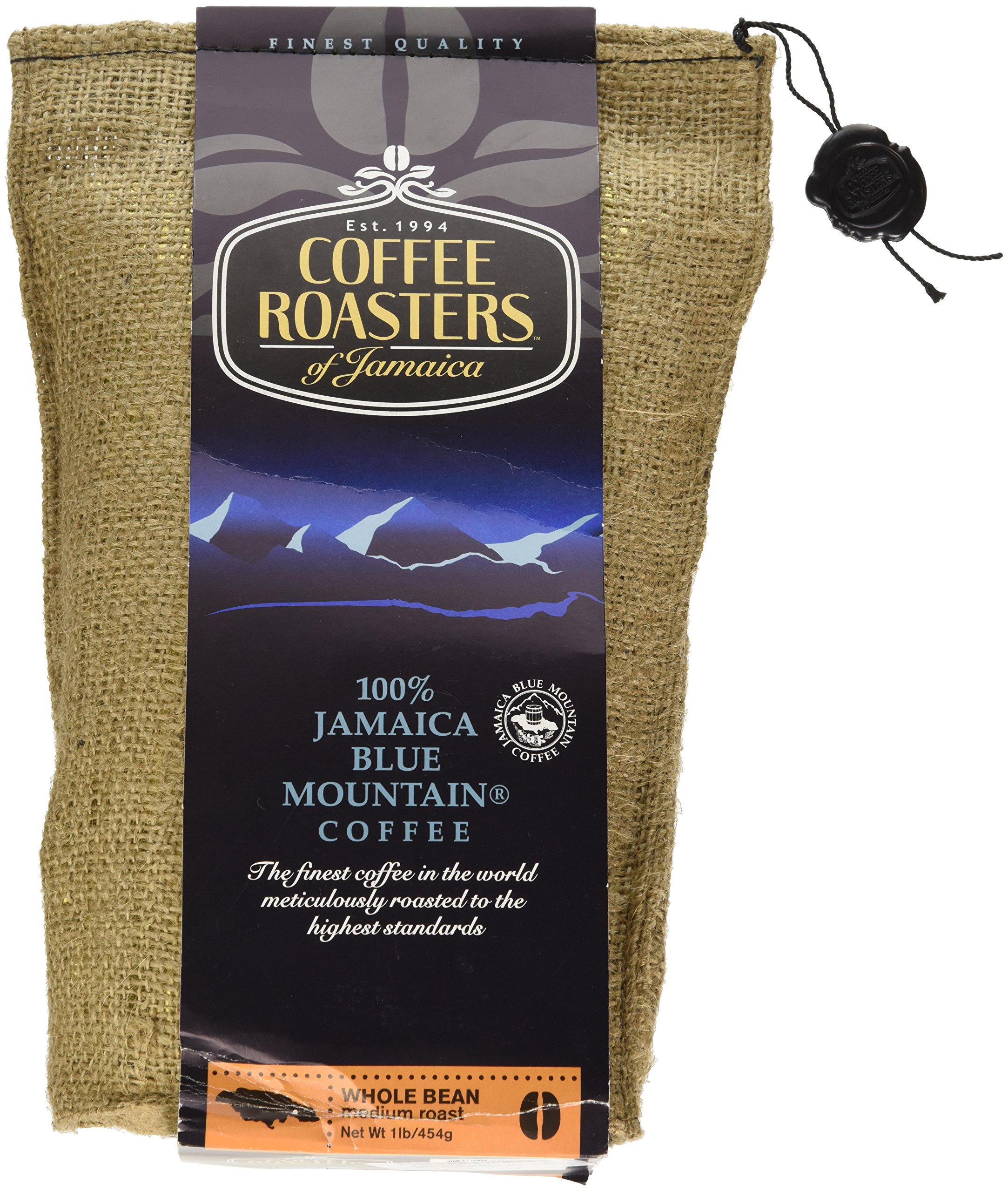 Premium Jamaica Blue Mountain Coffee Beans - 100% Authentic 16oz Whole Bean Coffee from Jamaica's Blue Mountains - Perfect for Espresso, French Press & Gift Giving
