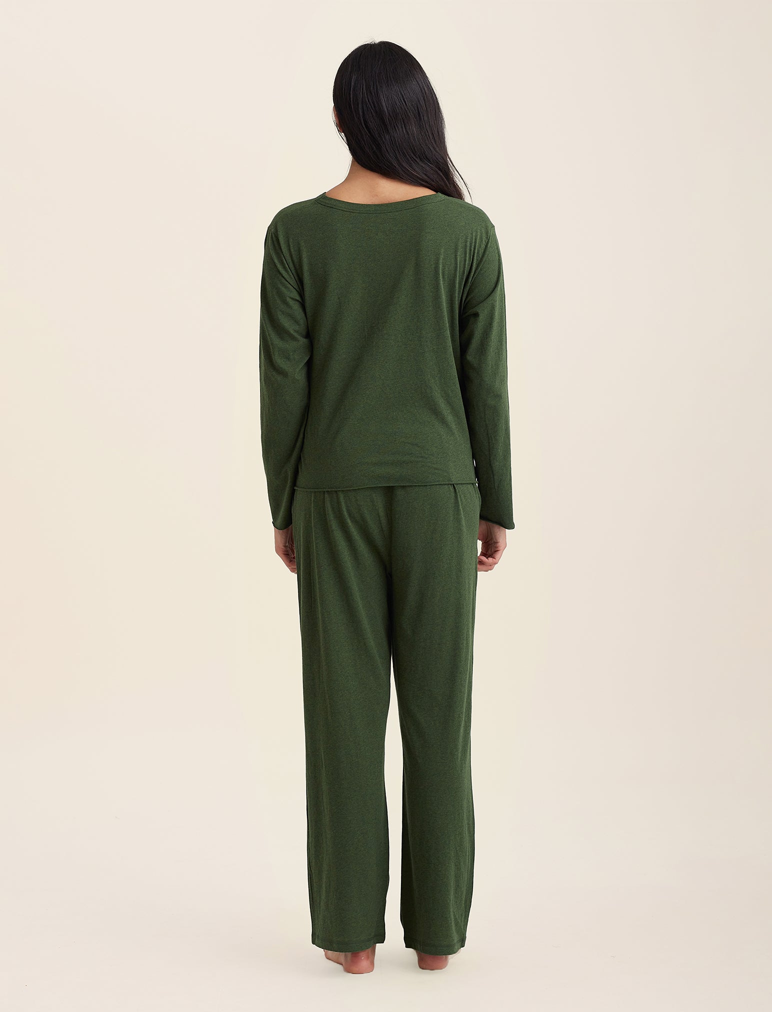 Jada Organic Cotton Boxy Long Sleeve Tee - Soft & Sustainable Women's Top for Casual Wear, Layering & Everyday Comfort