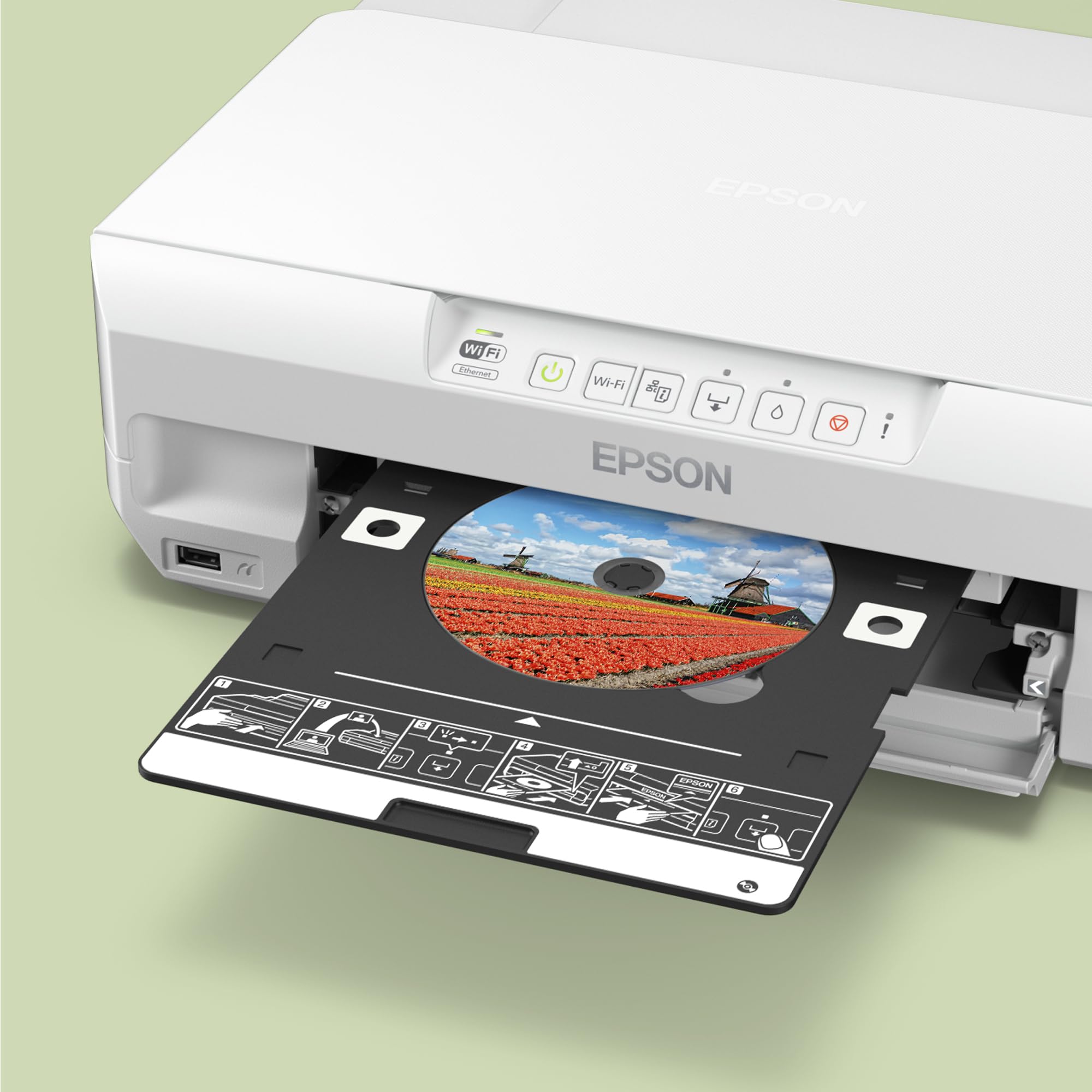 Epson Expression Photo XP-65 Wireless Color Photo Printer with High-Quality Prints for Home & Office Use | Perfect for Photo Albums, Scrapbooking & Professional Printing