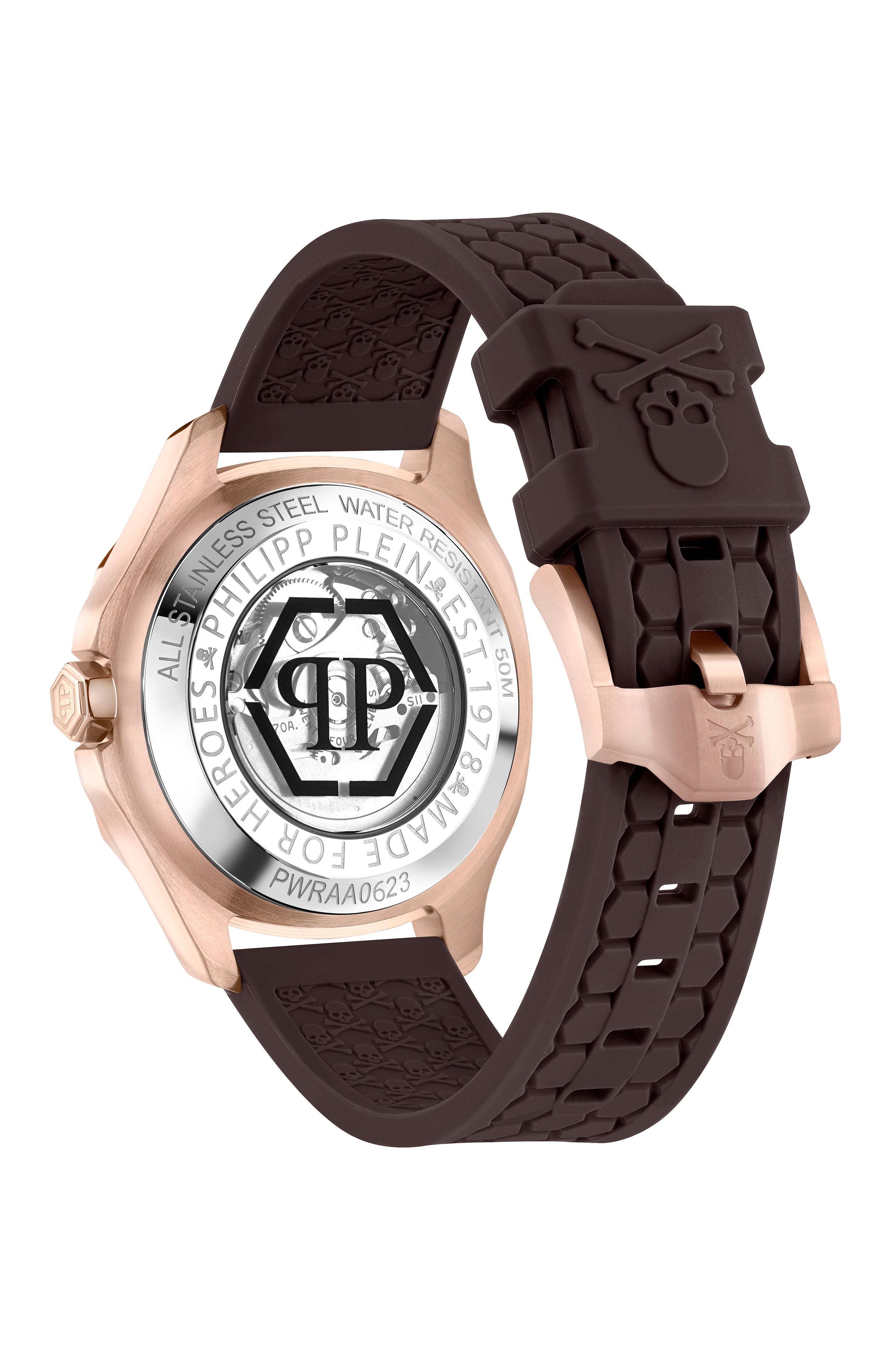 Skeleton Spectre Automatic Watch for Men - Stylish Skeleton Dial Mechanical Watch with Transparent Case - Perfect for Business, Casual & Formal Occasions