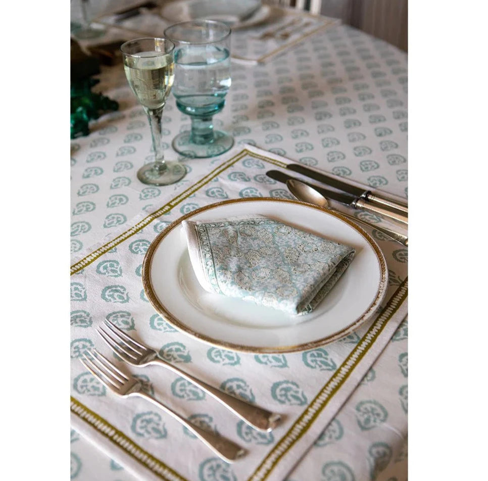 India Hicks Carnation Seafoam Collection - Luxury Home Decor & Coastal Living Accessories for Beach Houses, Bathrooms & Bedrooms