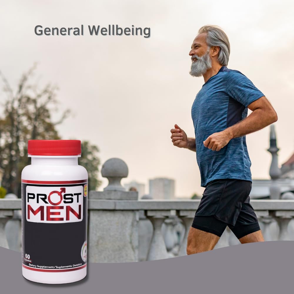 Premium Prostate Support Supplement with Saw Palmetto & Sting Nettle - Promotes Urinary Health, Better Sleep & Energy - 240 Capsules (2-Pack) for Men's Wellness & Vitality - Ideal for Active Lifestyles & Nighttime Comfort