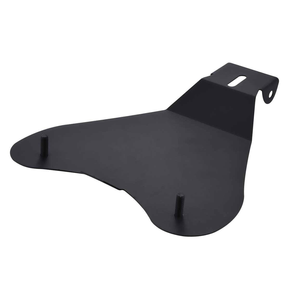 Heavy Duty Black Steel Motorcycle Solo Seat Baseplate Pan Bracket with Mounting Kits - Compatible with Harley Sportster 883 1200, Chopper & Bobber (1 Set) - Perfect for Custom Bike Builds and Seat Upgrades