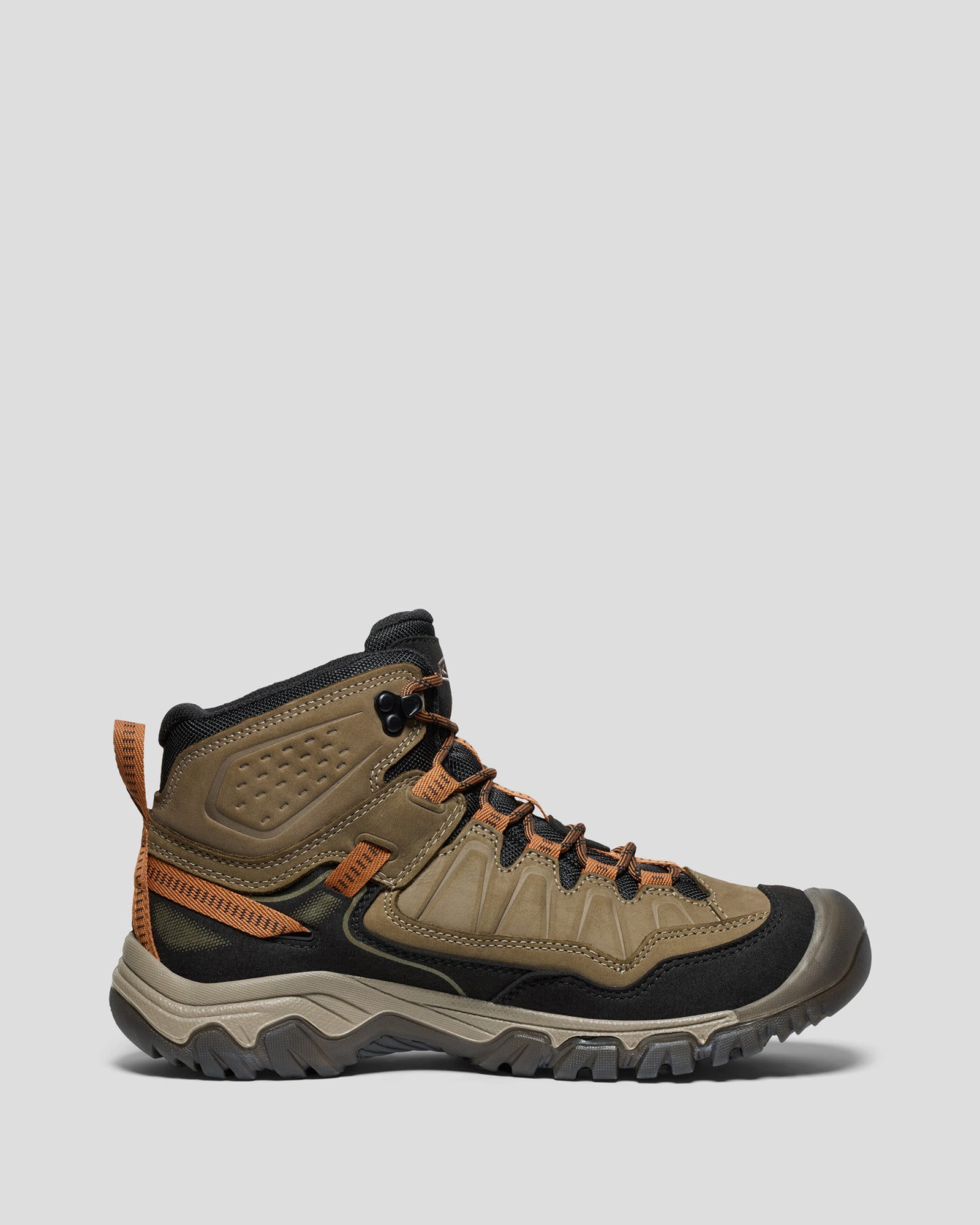 Keen Targhee IV Waterproof Mid Hiking Boots for Men - Sea Turtle/Roasted Pecan - Durable Outdoor Trekking Shoes for Hiking, Camping & Mountain Adventures