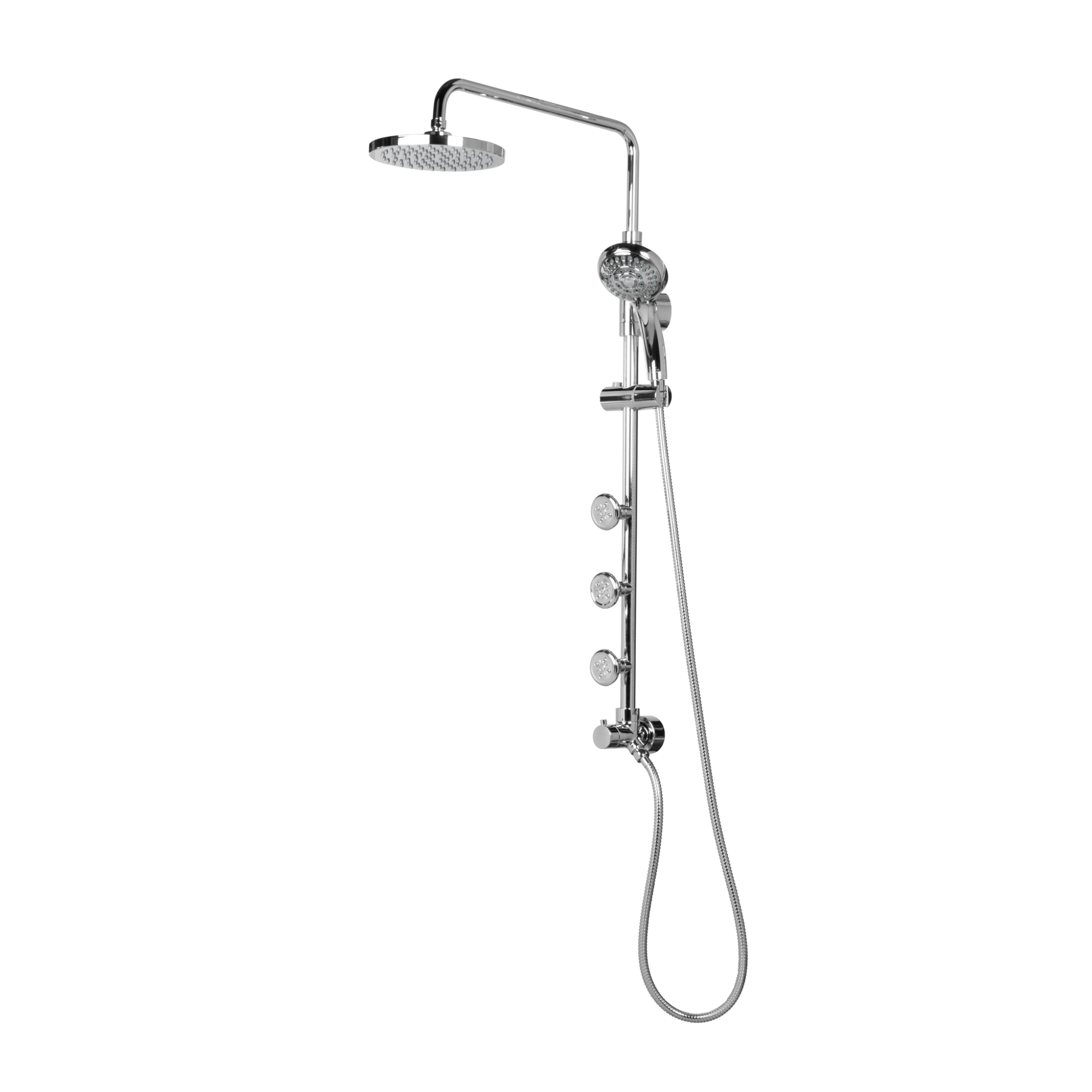PULSE ShowerSpas Lanikai Shower System - 1028 | Luxury Rainfall Showerhead with Handheld Spray | High Pressure Bathroom Shower Set for Spa-Like Experience | Perfect for Master Bathroom Remodeling and Relaxation