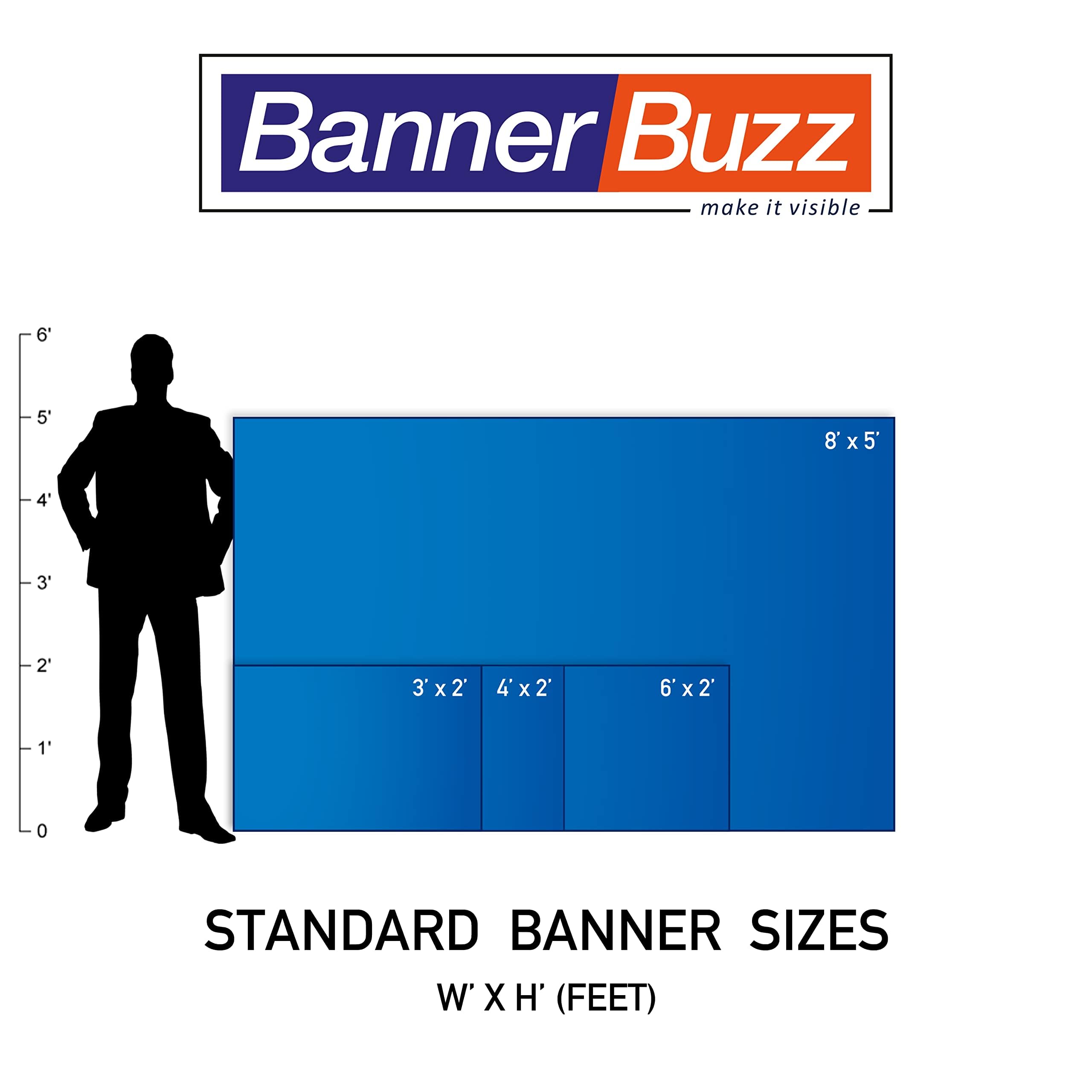 11oz Waterproof PVC Flex Blank Vinyl Banner - Lightweight, Foldable for DIY Projects - Schools, Home Office, Store Advertising - Indoor & Outdoor Use with Hemmed Edges & Grommets (6'x2', Black) - Perfect for Events, Trade Shows & Business Signage