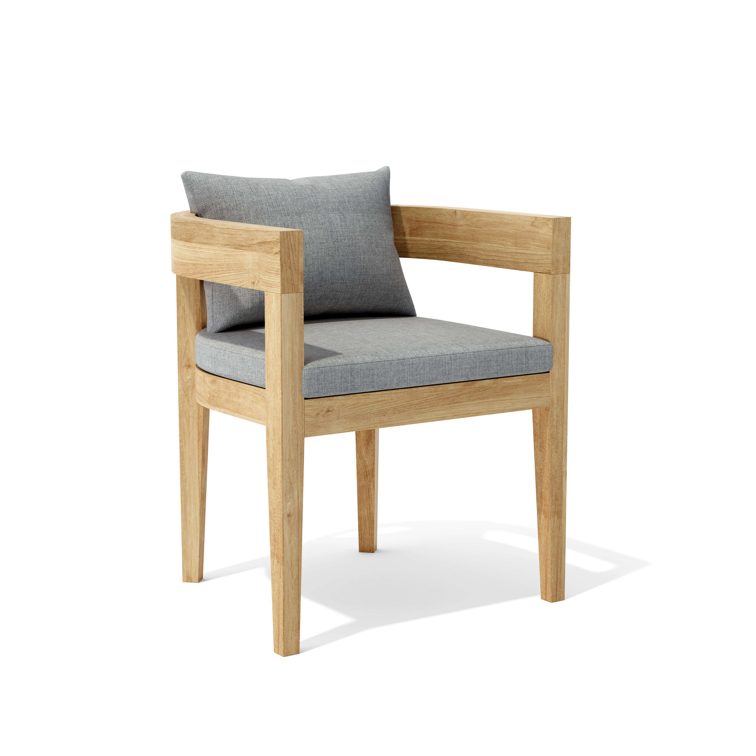 Anderson Teak Coronado Dining Chair DS 307 - Solid Teak Wood Outdoor Patio Furniture for Dining Set, Garden, Poolside & Backyard Relaxation
