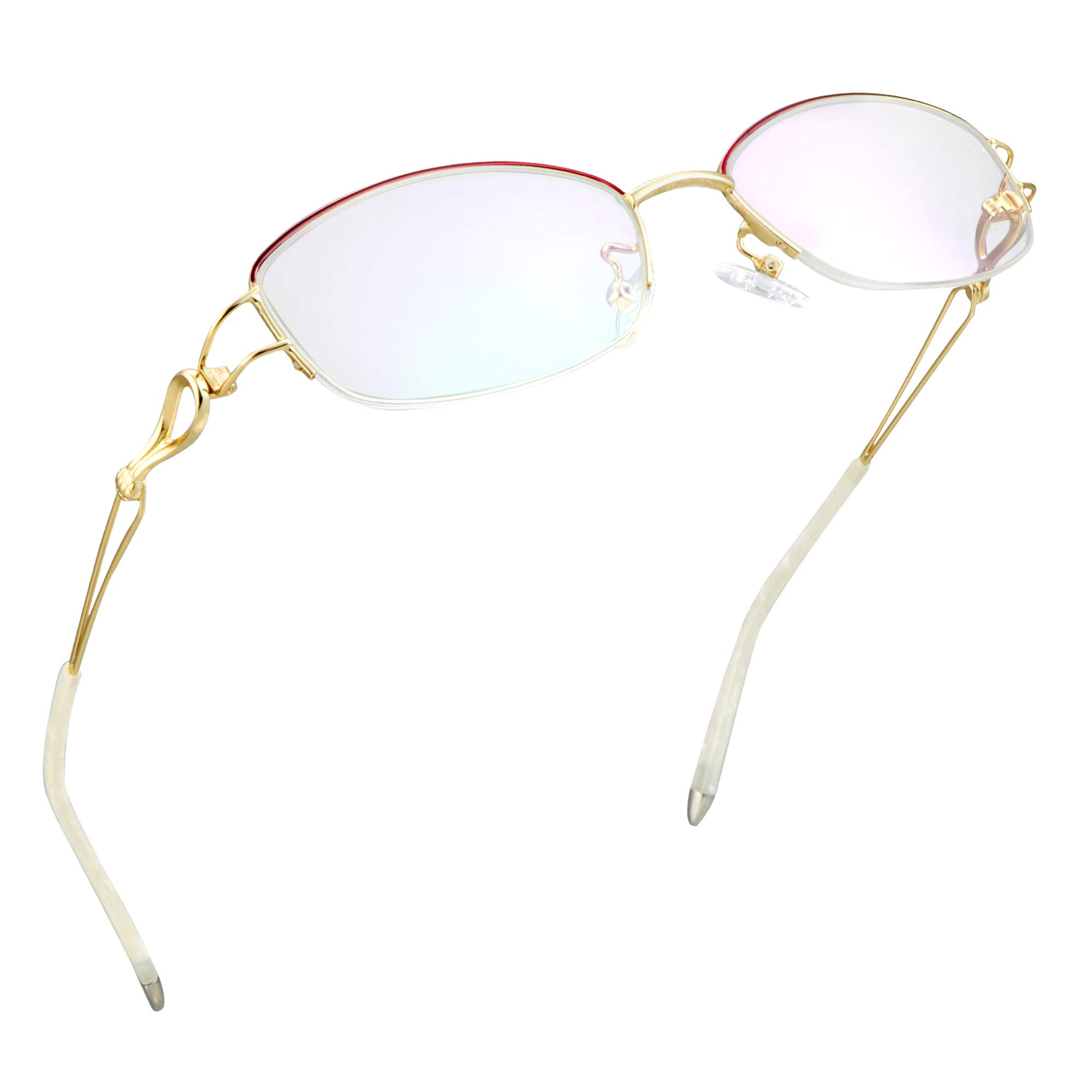 Blue Light Blocking Glasses for Computer & Gaming - LifeArt Semi-Rimless (+1.00)