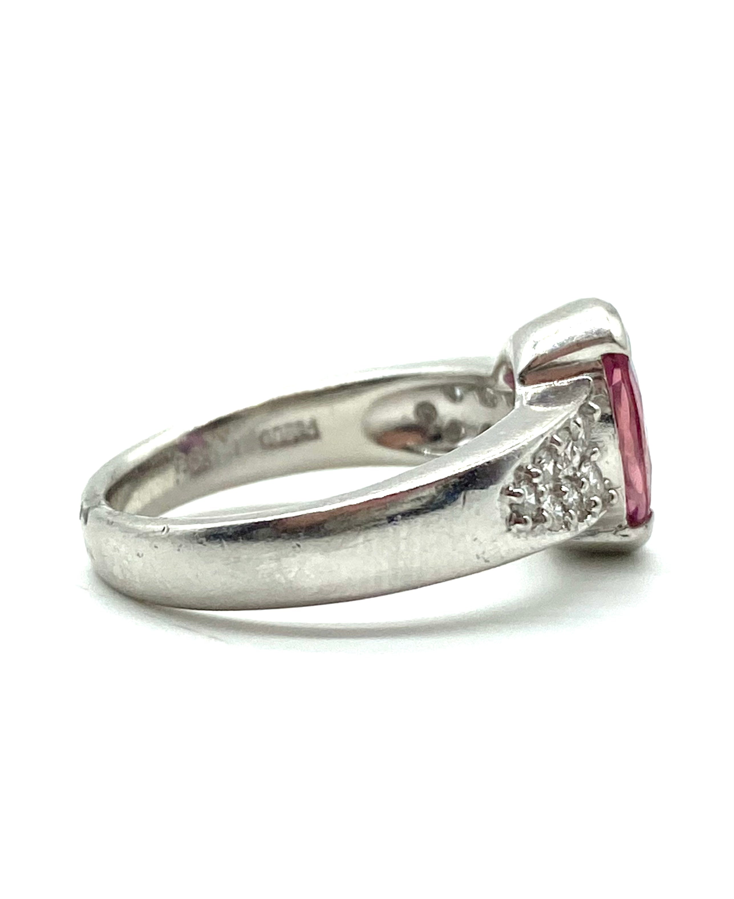 Exquisite Pink Sapphire & Diamond Ring for Women | 14K Gold Engagement & Wedding Band | Elegant Gift for Anniversary, Valentine's Day | Perfect for Proposals, Special Occasions & Everyday Luxury