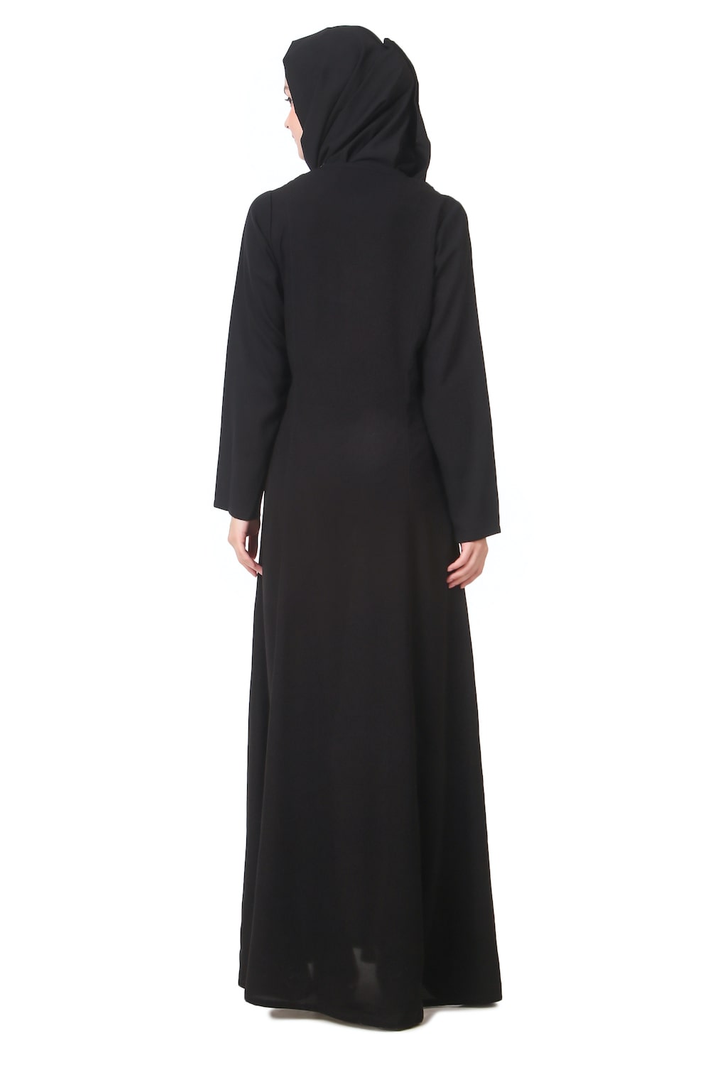 Elegant Gold Embroidered Abaya Dress for Women - Perfect for Weddings, Parties & Special Occasions