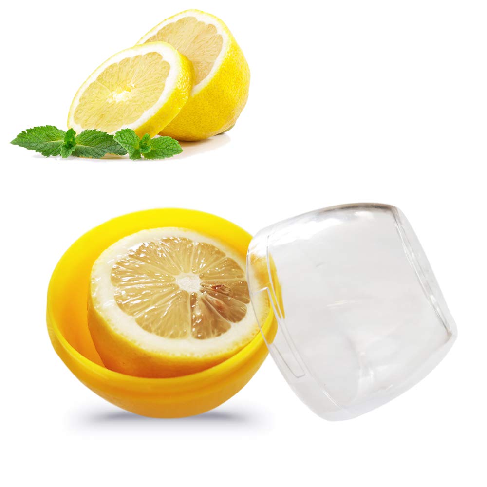 Fresh Lemon and Lime Storage Containers - Airtight Fruit Saver for Refrigerator | Keep Citrus Fresh Longer | Perfect for Kitchen, Picnics, and Meal Prep