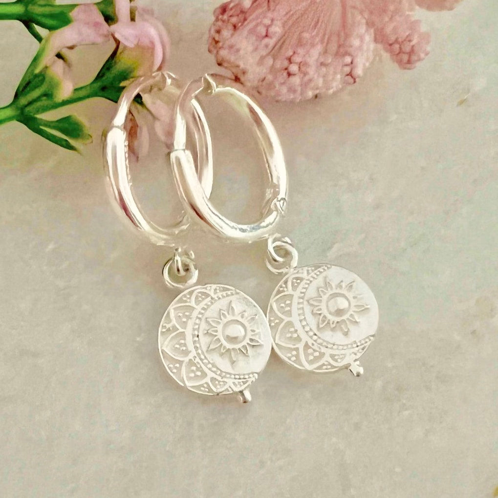 Laihas La Luna Sterling Silver Hoop Earrings for Women - Elegant 925 Silver Hoops - Perfect for Everyday Wear, Parties & Gifts