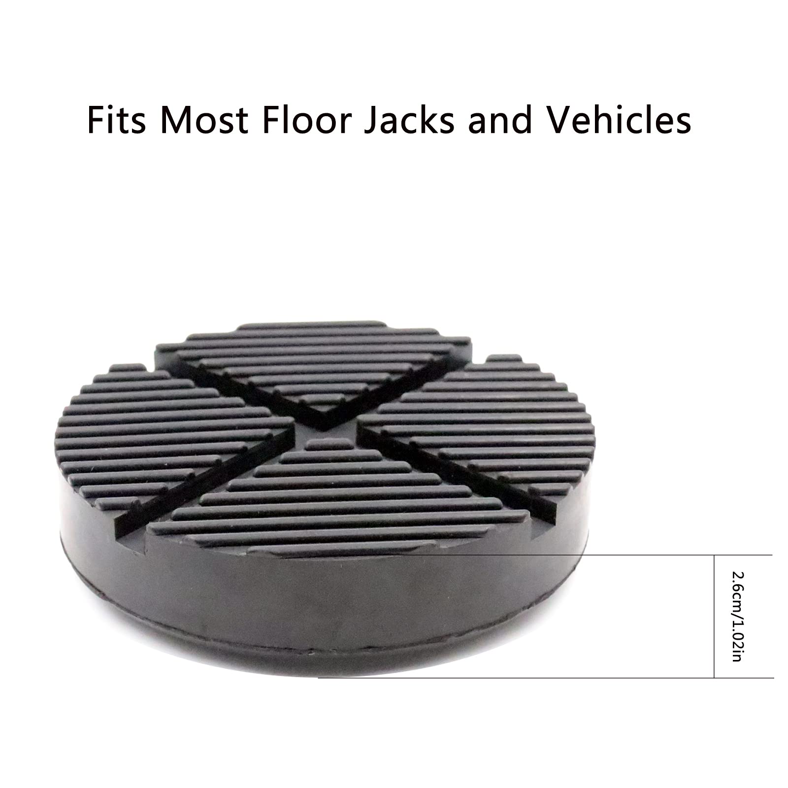 Universal Floor Jack Rubber Pad - Heavy Duty Jack Pad Adapter for Pinch Weld & Side Frame Rail Protection (1 Pack) - Perfect for Car Lifting, Auto Repair & Garage Maintenance