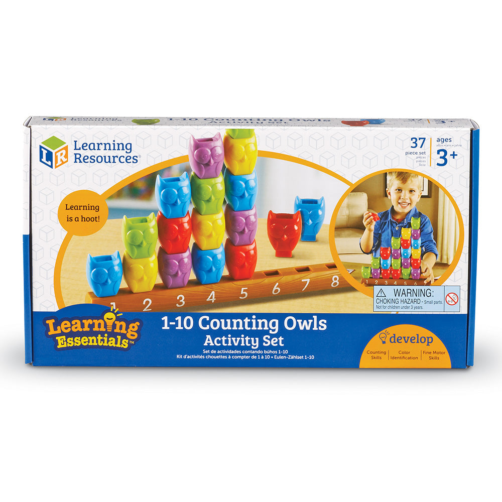 Learning Essentials™ Counting Owls Activity Set - 1 to 10 Number Recognition, Math Games for Kids Ages 3+ | Preschool Classroom & Homeschool Learning Tool