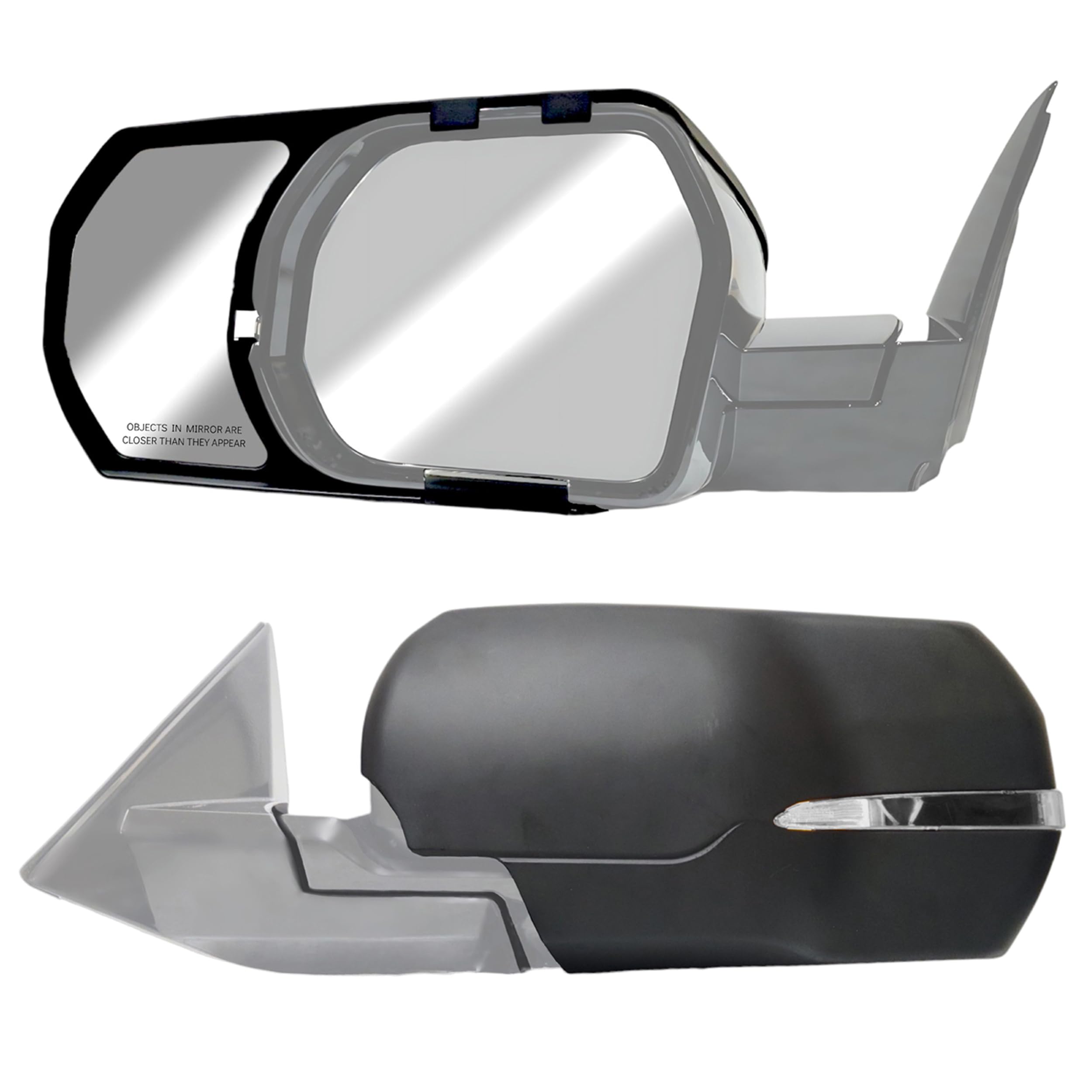 Snap & Zap Towing Mirrors for 2022-2024 Toyota Tundra & 2023-2024 Sequoia - Heavy Duty Pair - Perfect for Camping, RV Towing & Off-Road Adventures
