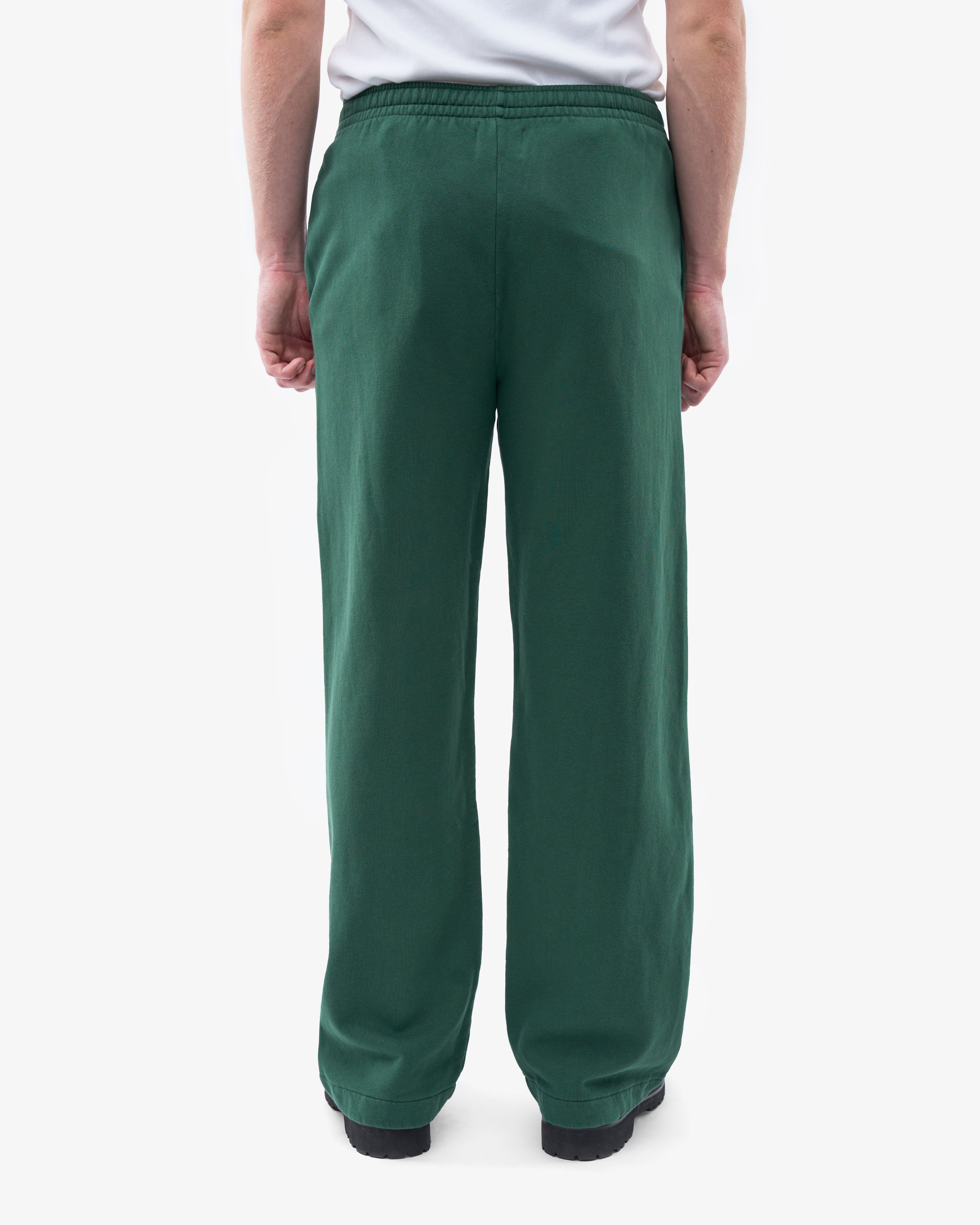 Organic Straight Leg Sweatpants for Women - Soft Emerald Green Lounge Pants - Perfect for Yoga, Running & Home Relaxation