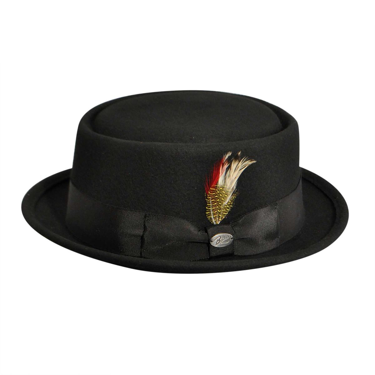 Bailey of Hollywood Arvid Pork Pie Panama Trilby Hat for Men - Vintage Style Summer Straw Fedora with Brim - Perfect for Beach, Outdoor Events & Casual Wear