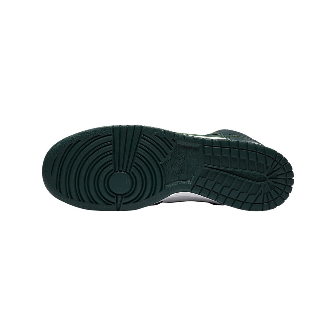 Nike Dunk High Spartan Green White Sneakers - Men's Basketball Shoes for Streetwear & Casual Style | Perfect for Urban Fashion & Everyday Wear